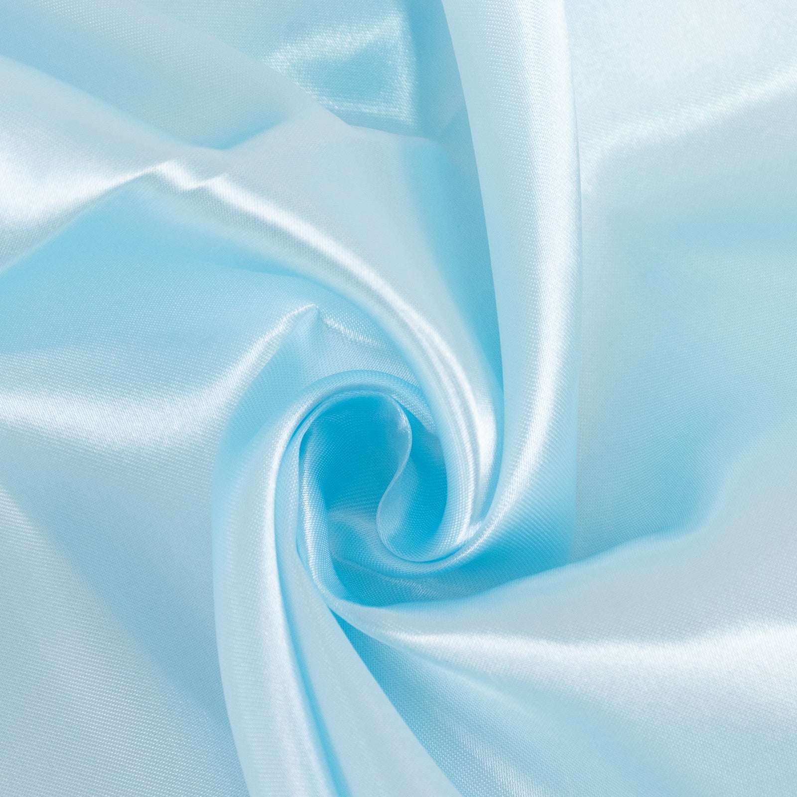 Satin 120 Round Tablecloth Light Blue - Stylish Seamless Table Cover