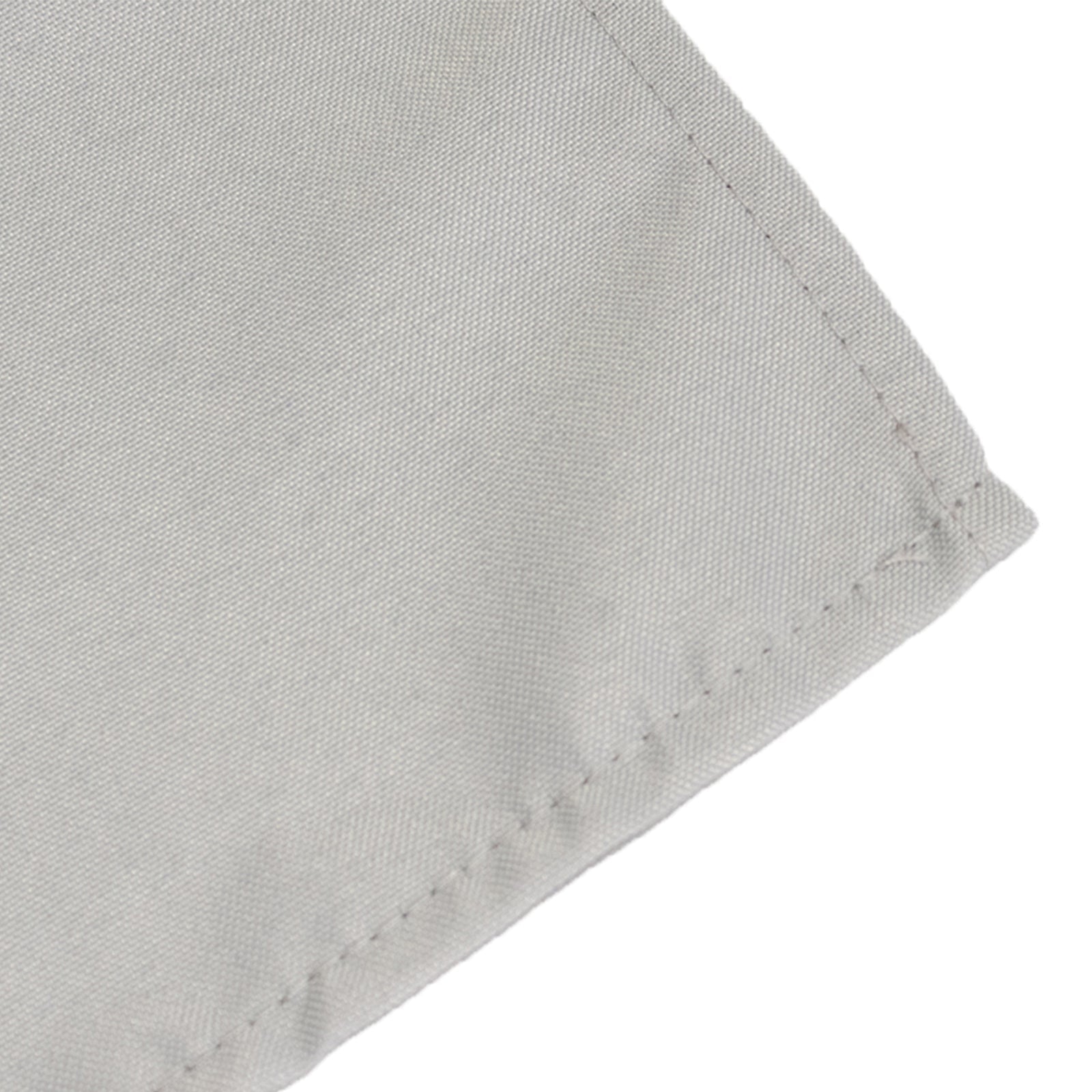 Premium Polyester Square Tablecloth 70x70 Silver 220GSM Wrinkle-Resistant Table Cover