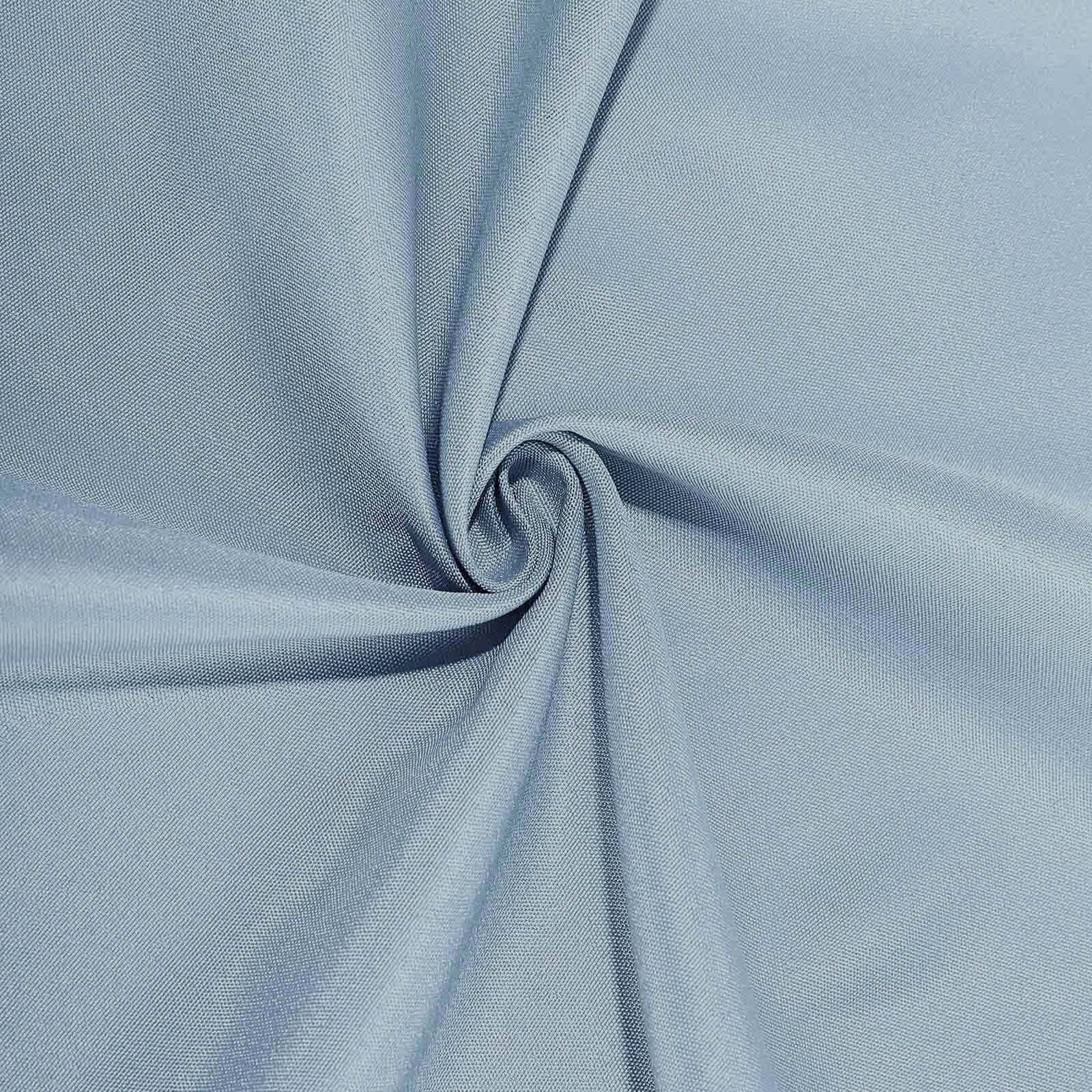 Fitted Polyester 72x30 Rectangle Tablecloth Dusty Blue - Durable Table Cover