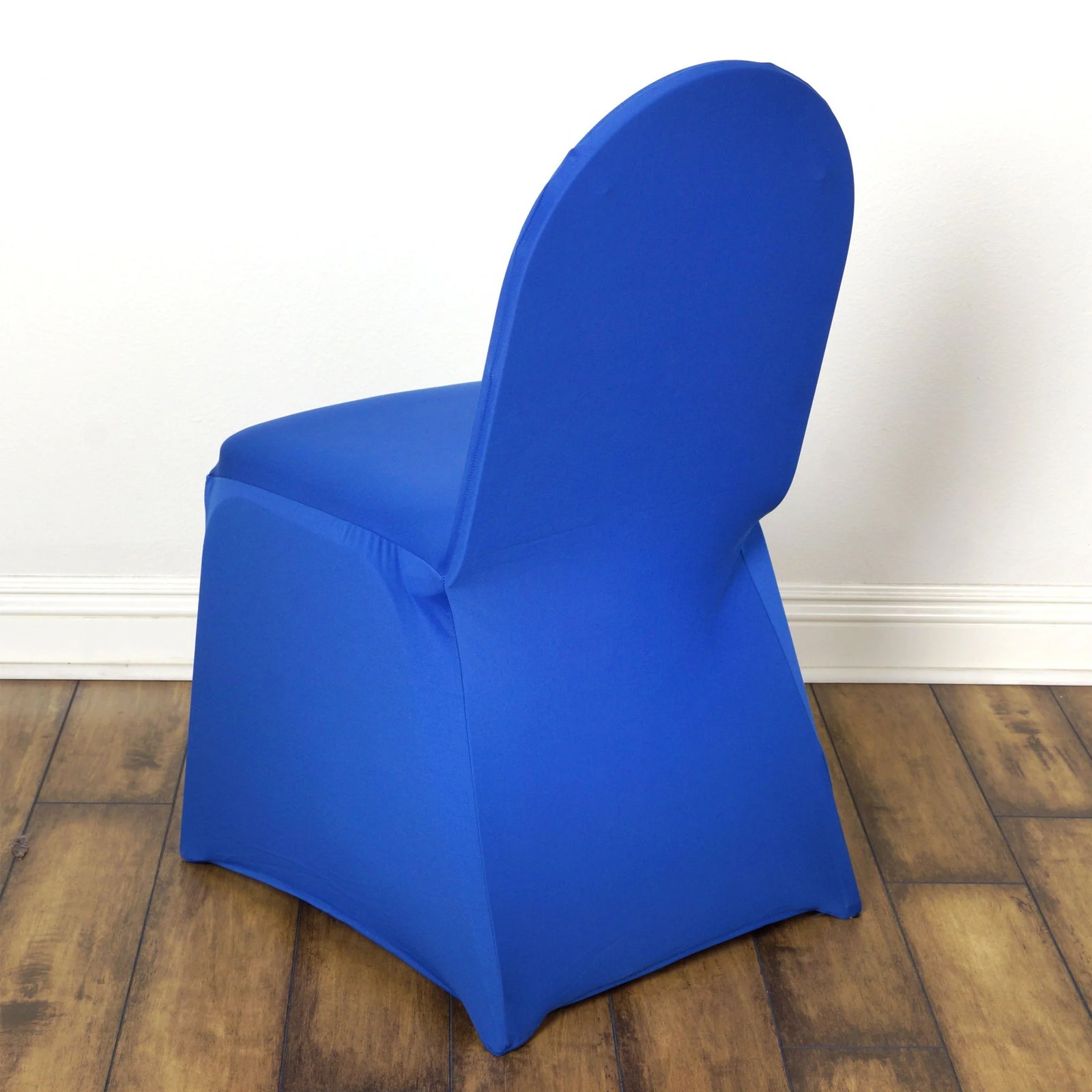 10 Pack Spandex Chair Covers for Banquet Chairs Royal Blue - Durable Reusable Stretch Slip-On Covers