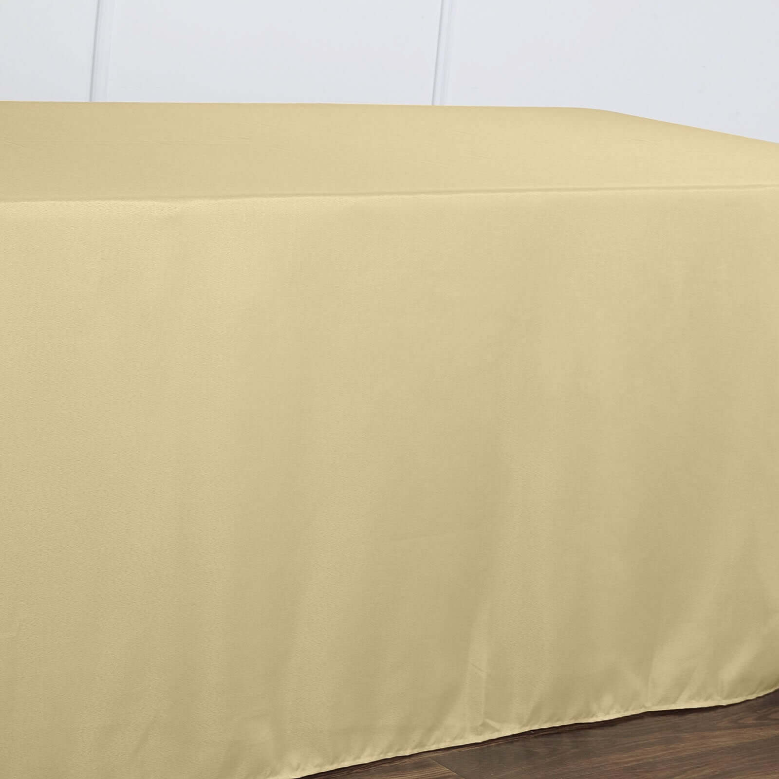 Polyester 90x156 Rectangle Tablecloth Champagne - Seamless Wrinkle-Resistant Table Cover