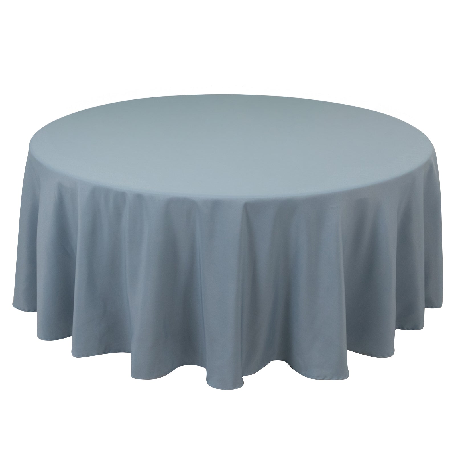 Premium Polyester 108 Round Tablecloth Dusty Blue - Wrinkle-Resistant 220GSM Table Cover