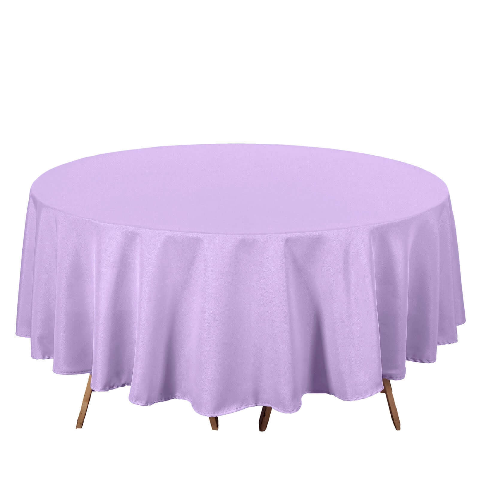 Polyester 90 Round Tablecloth Lavender Lilac - Stain & Wrinkle-Resistant Table Cover