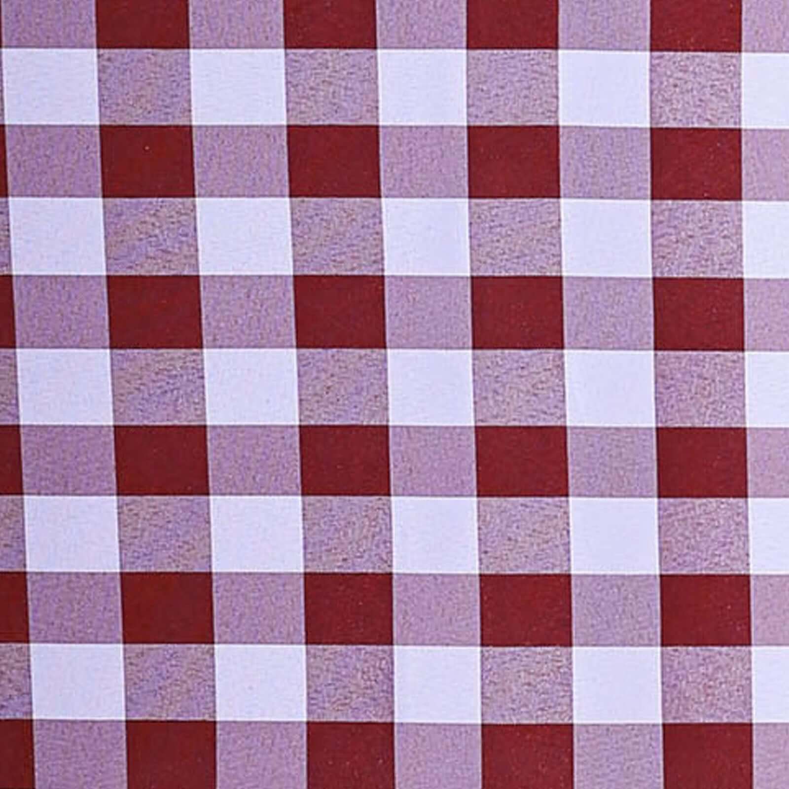 5 Pack Polyester 15x15 Napkins Burgundy/White Buffalo Plaid Gingham Style Cloth Napkins