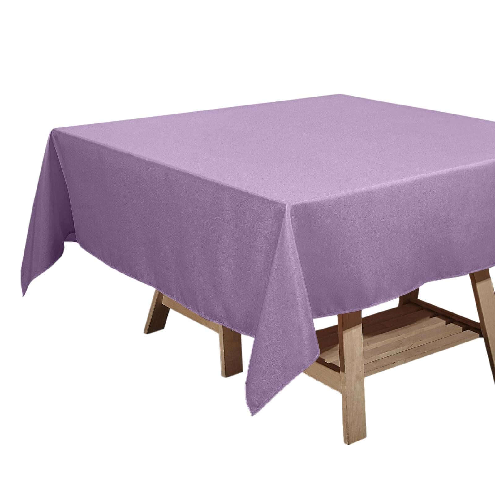 Polyester Square 70x70 Tablecloth Violet Amethyst - Wrinkle-Resistant & Durable Table Cover