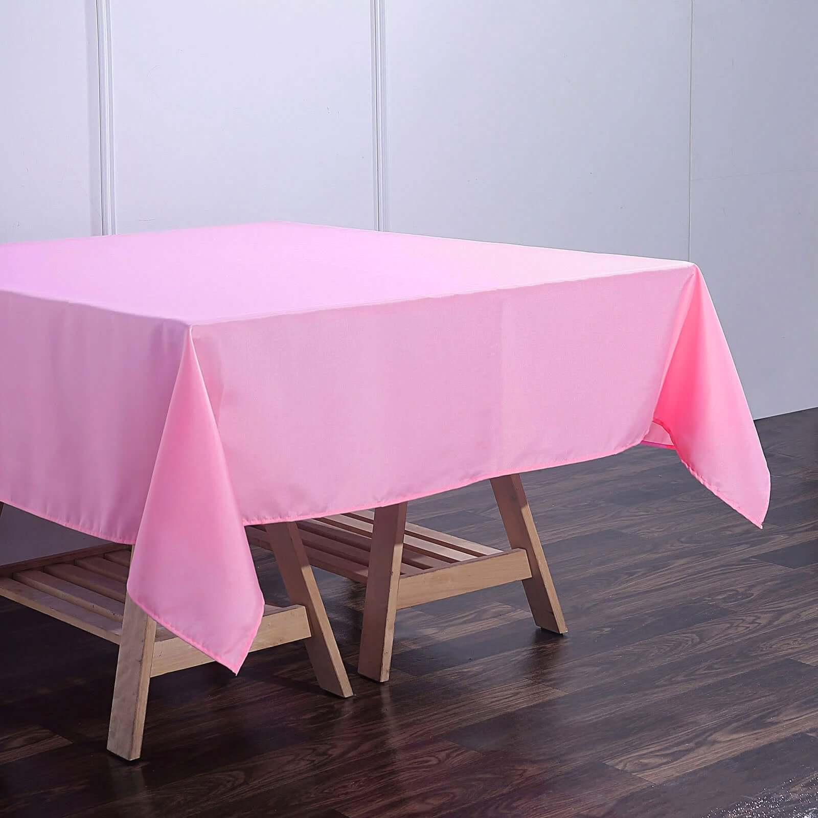 Polyester Square 70x70 Tablecloth Pink - Wrinkle-Resistant & Durable Table Cover