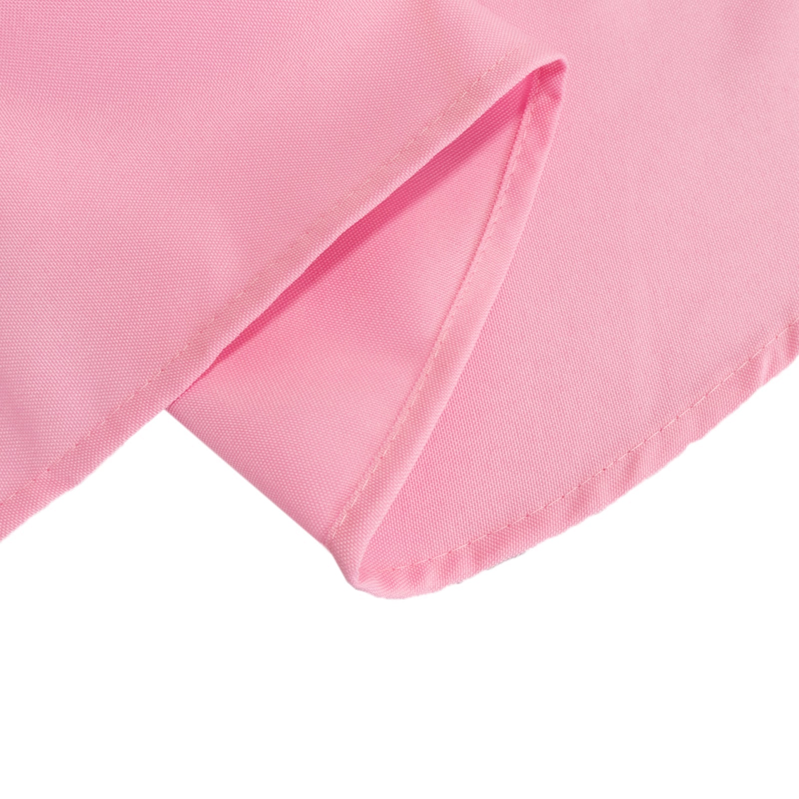 Premium Polyester 90 Round Tablecloth Pink - Stain and Wrinkle-Resistant Design with 220GSM Thickness Table Cover