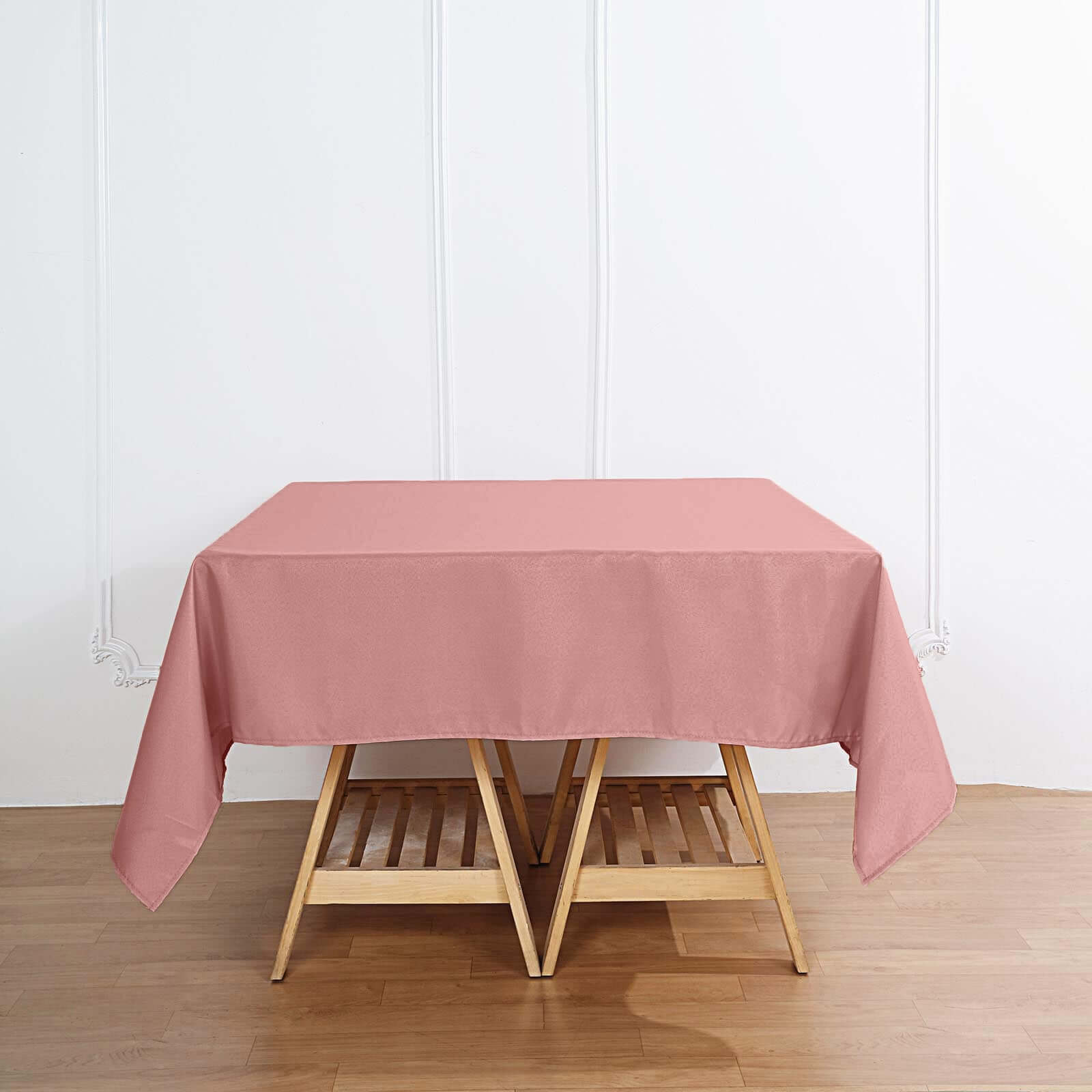 Polyester Square 70x70 Tablecloth Dusty Rose - Wrinkle-Resistant & Durable Table Cover