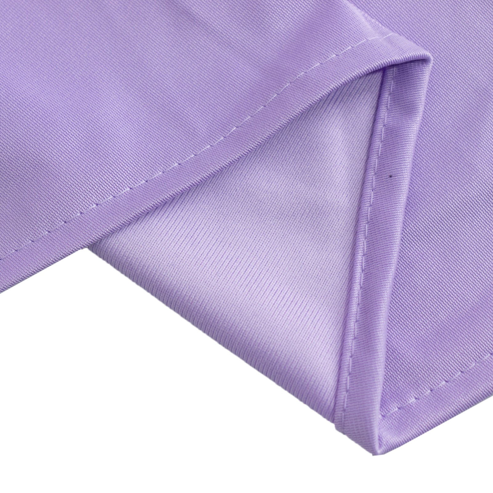 Premium Scuba Round 132 Tablecloth Lavender Lilac - Wrinkle Free & Stain Resistant Seamless Table Cover