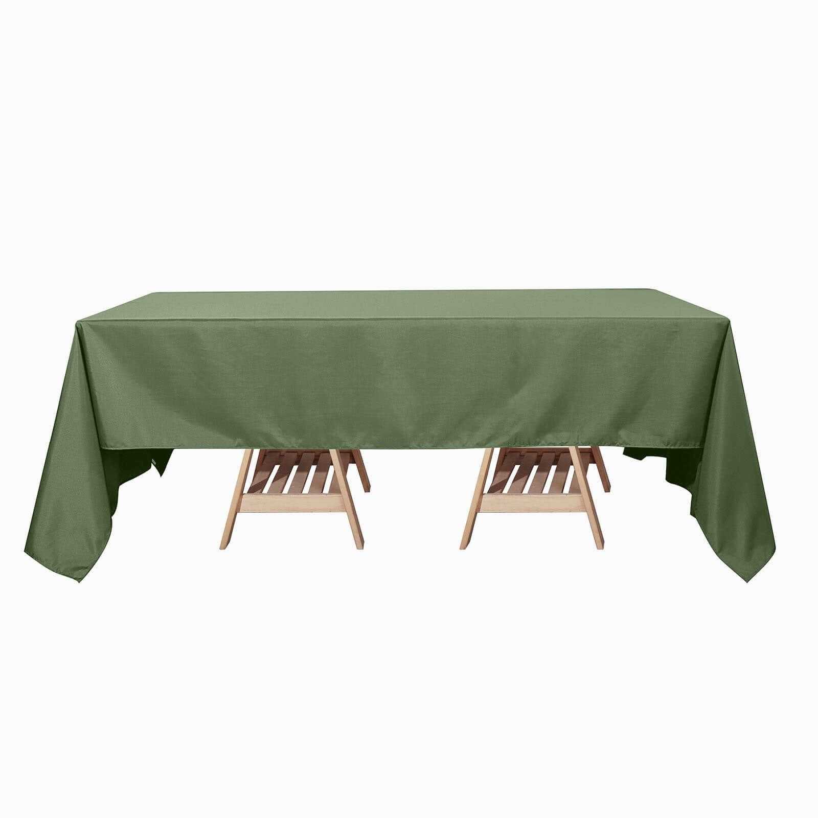 Polyester 60x126 Rectangle Tablecloth Olive Green - Wrinkle-Resistant Table Cover