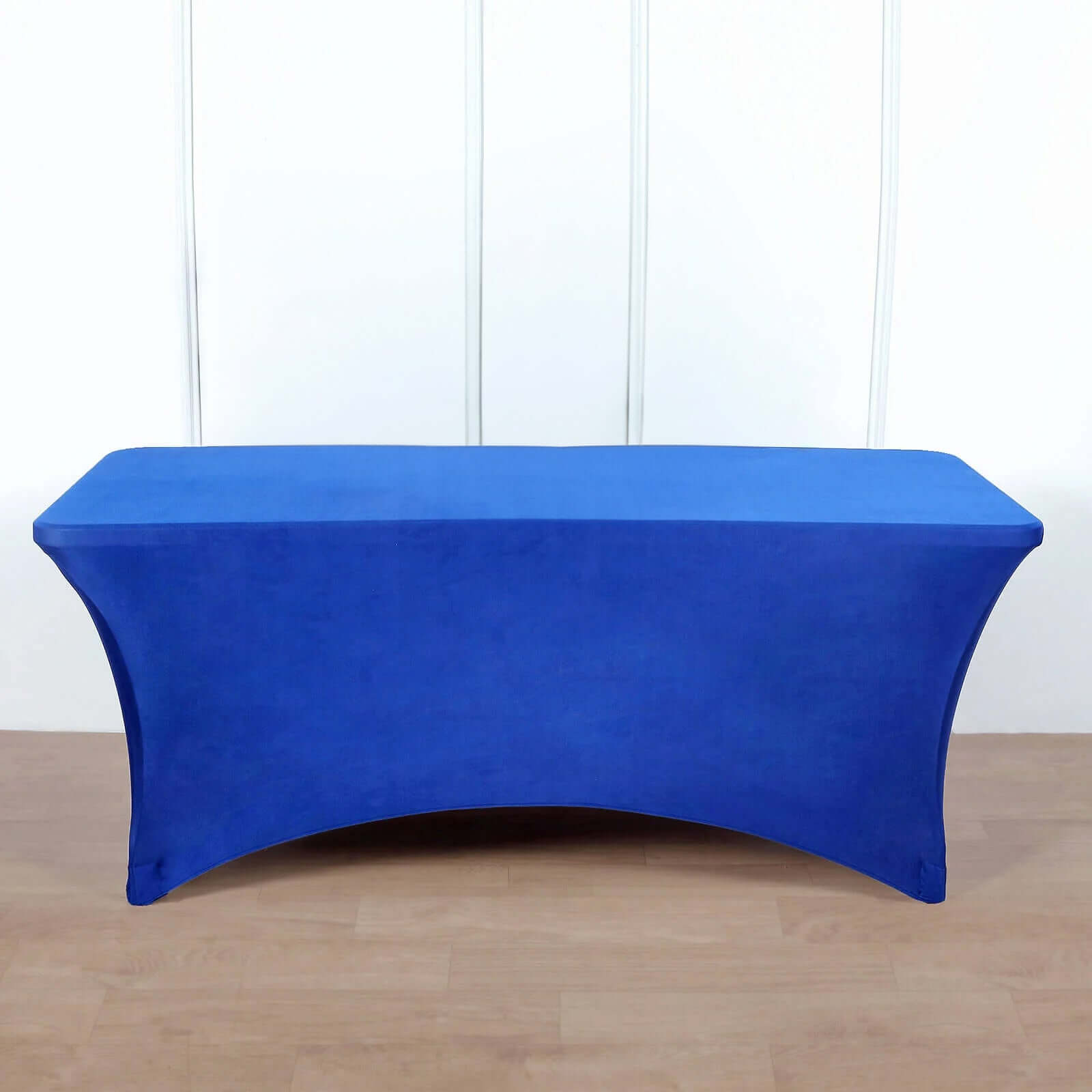 Stretch Spandex 96x30 Rectangle Table Cover Royal Blue - Durable Form-Fitting Tablecloth