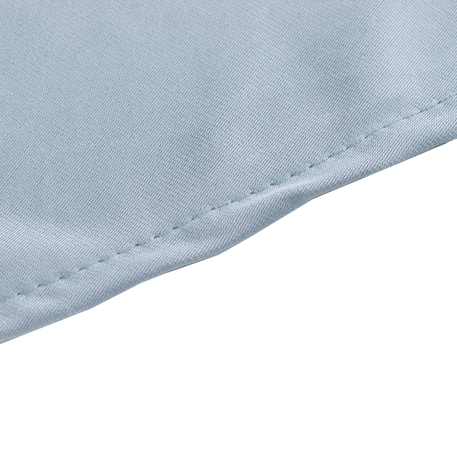 Premium Scuba Round 90 Tablecloth Dusty Blue - Wrinkle Free & Stain Resistant Table Cover