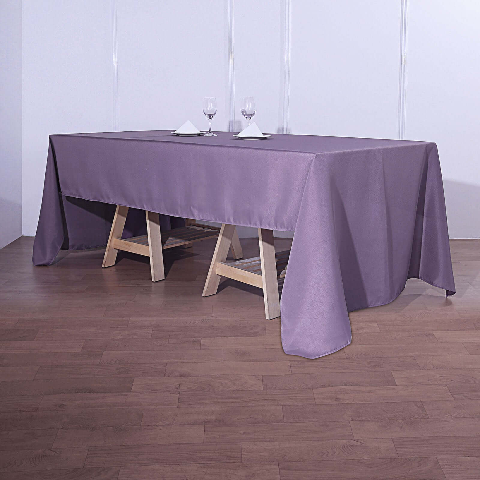 Polyester 72x120 Rectangle Tablecloth Violet Amethyst - Durable and Stylish Table Cover