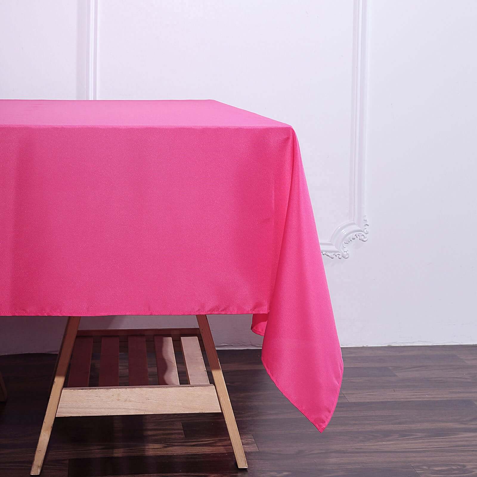 Polyester Square 70x70 Tablecloth Fuchsia - Wrinkle-Resistant & Durable Table Cover