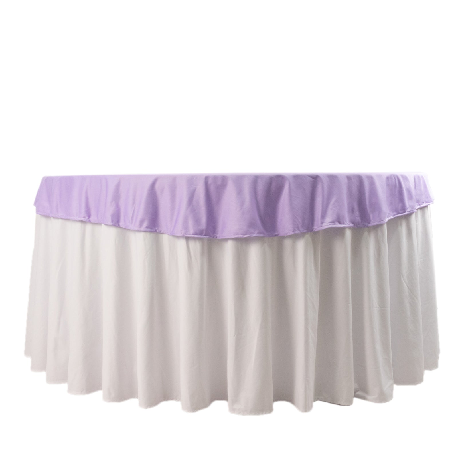 Premium Scuba Round 70 Tablecloth Lavender - Wrinkle Free & Stain Resistant Table Cover