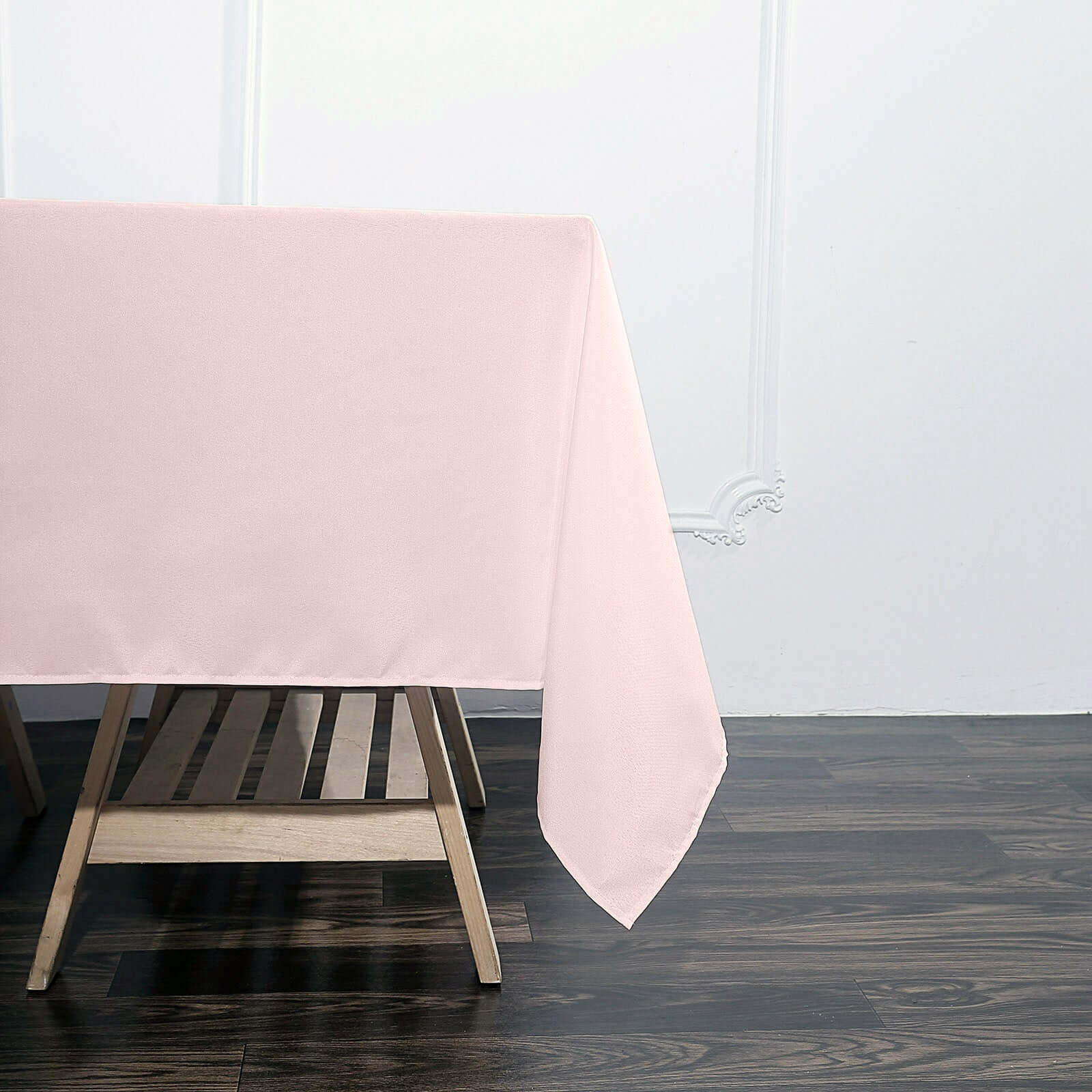 Polyester Square 70x70 Tablecloth Blush - Wrinkle-Resistant & Durable Table Cover