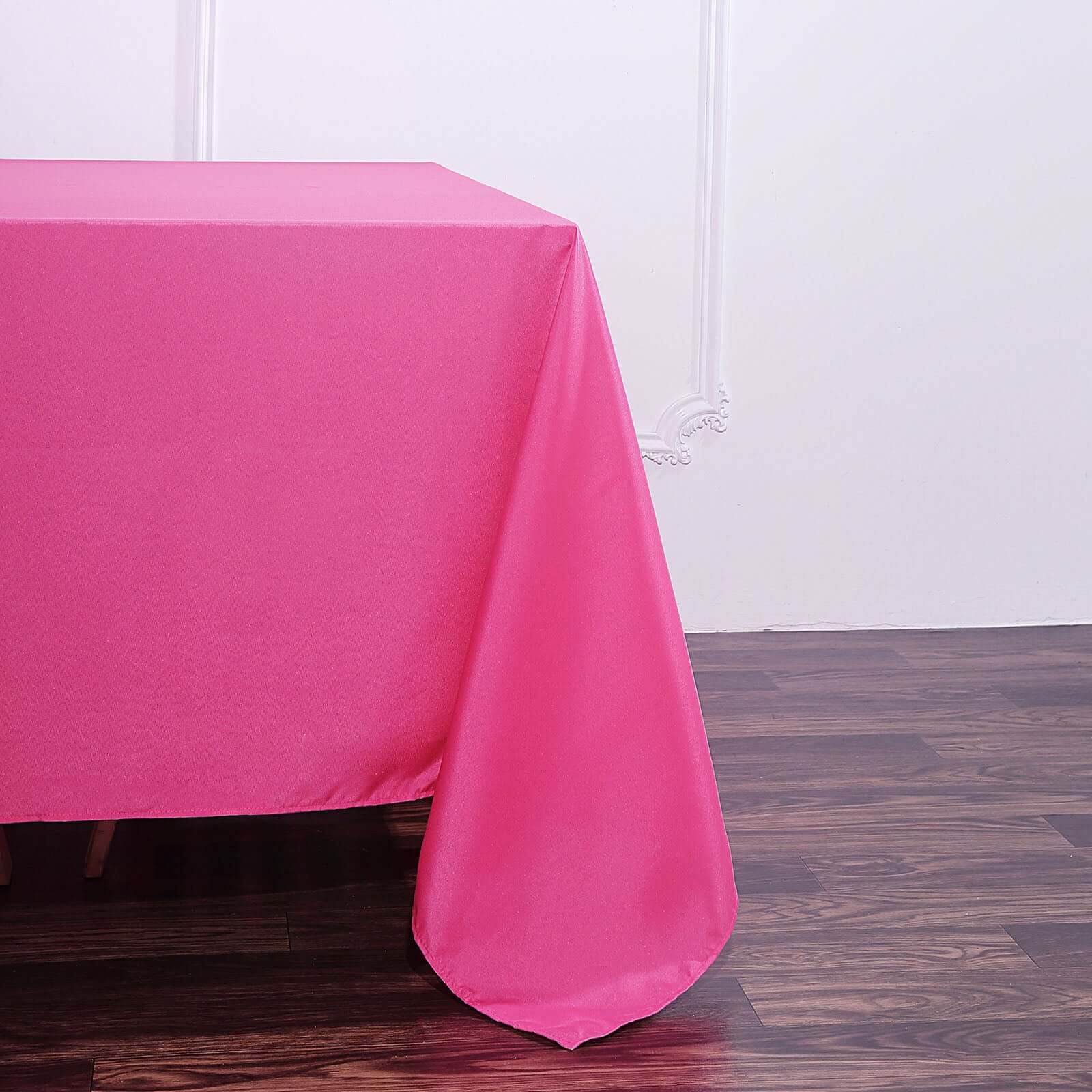 Polyester Square 90x90 Tablecloth Fuchsia - Wrinkle-Resistant & Durable Table Cover