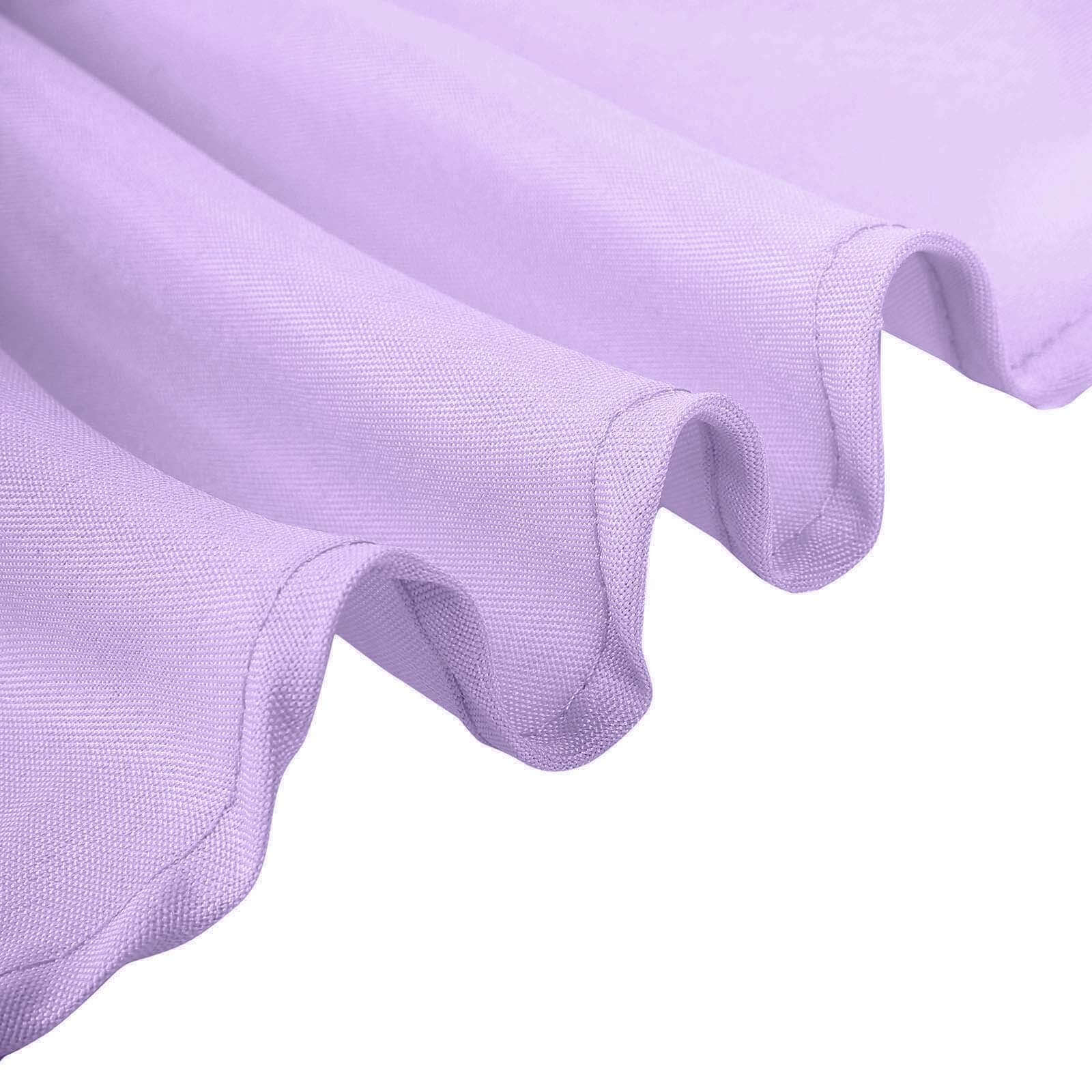 Polyester 90x132 Rectangle Tablecloth Lavender Lilac - Seamless Wrinkle-Resistant Table Cover