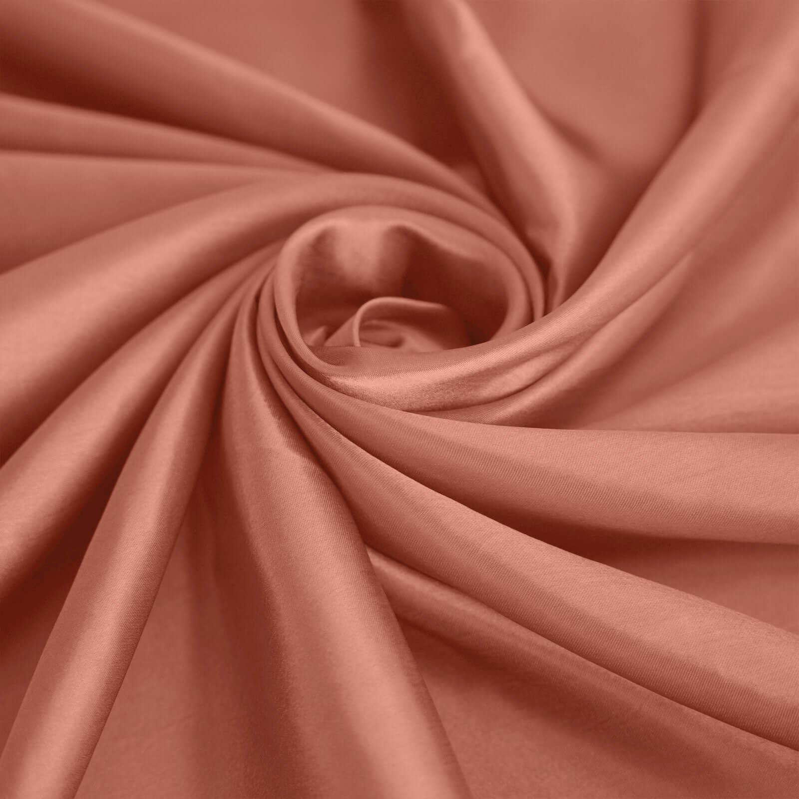 Satin Rectangular 60x102 Tablecloth Terracotta (Rust) - Smooth and Lustrous Table Cover