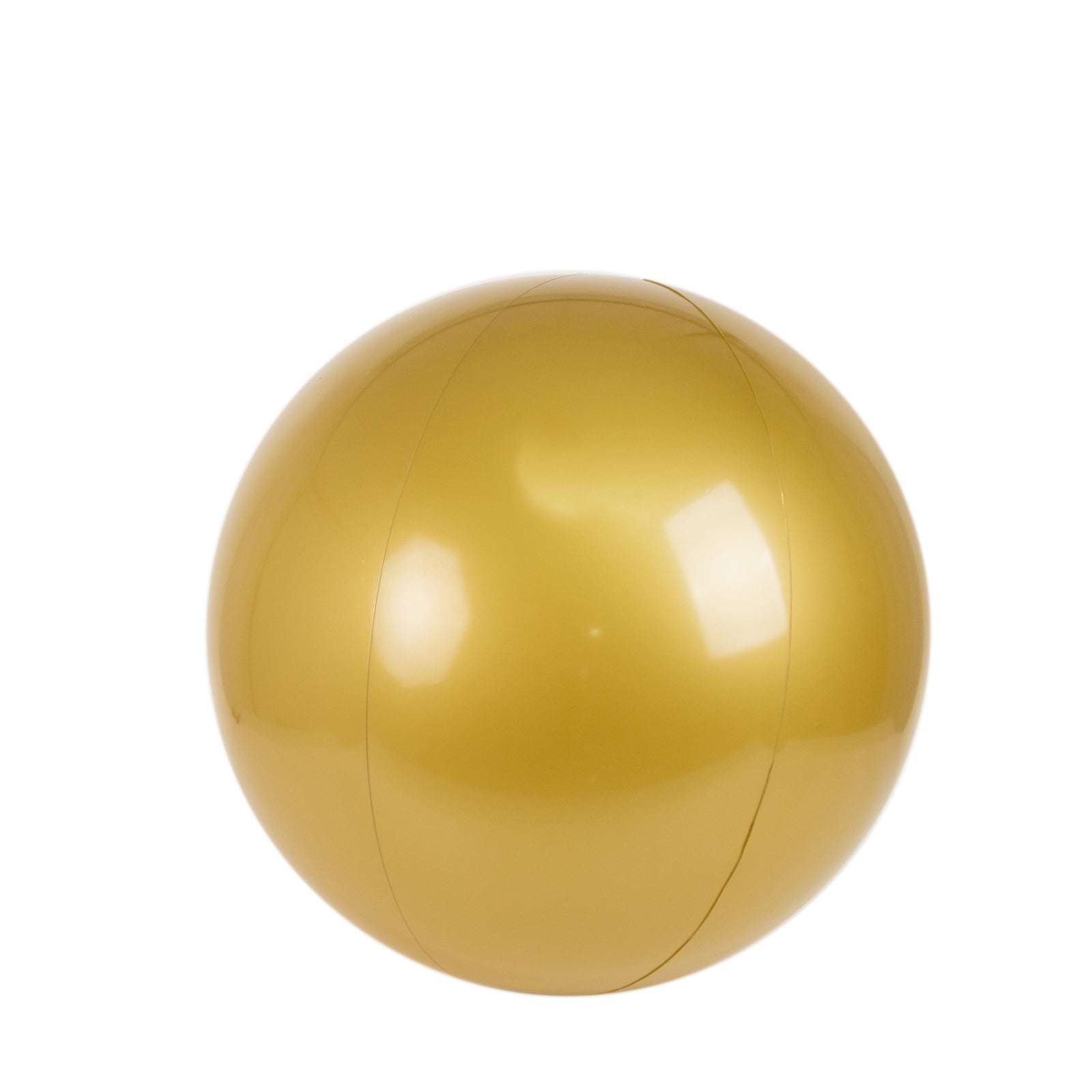 2 Pack 24 Inflatable Gold Decorative Balls - Round Vinyl Pool and Party Balls, Lightweight & Fun