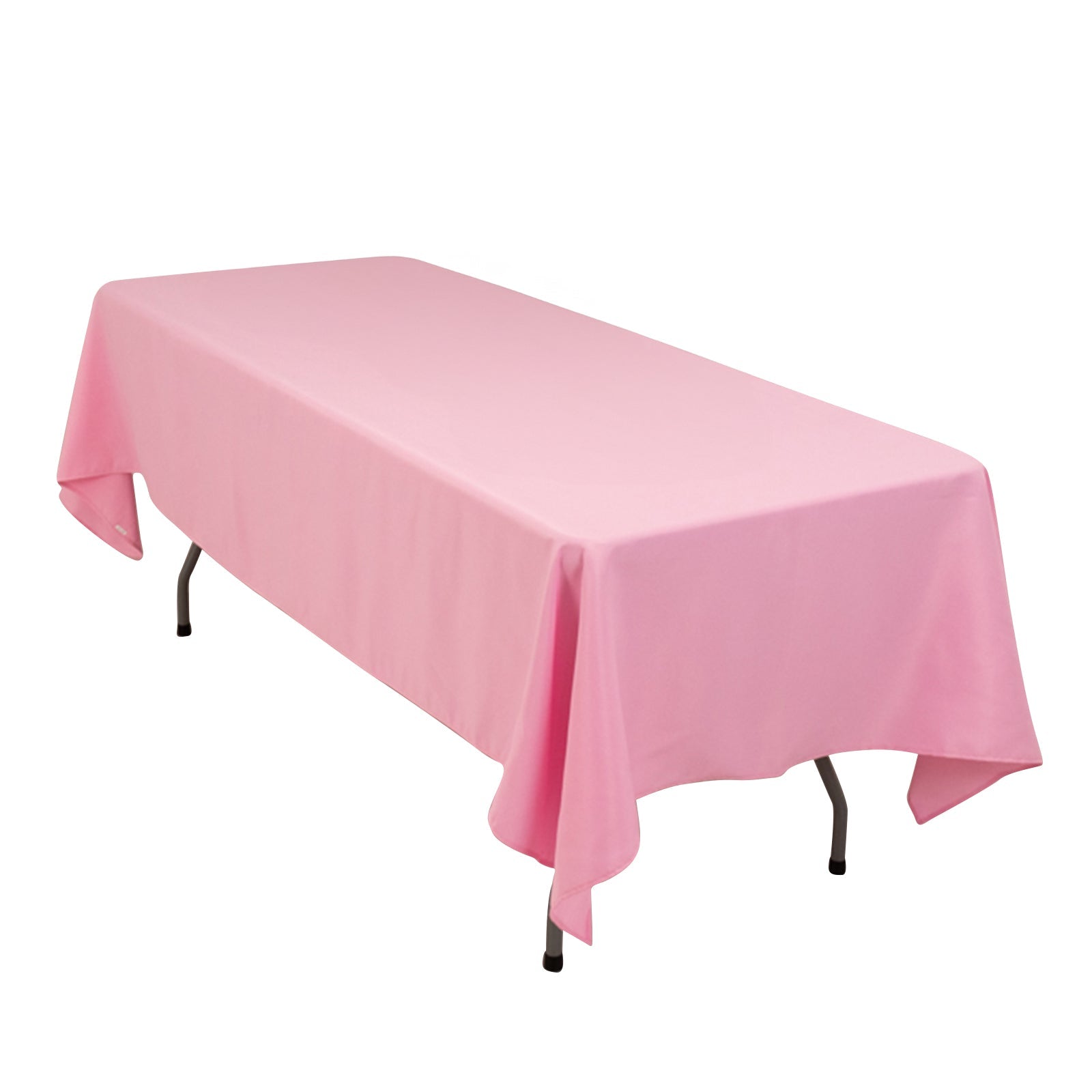 Premium Polyester 60x102 Rectangle Tablecloth Pink - Durable 220GSM Wrinkle-Resistant Table Cover