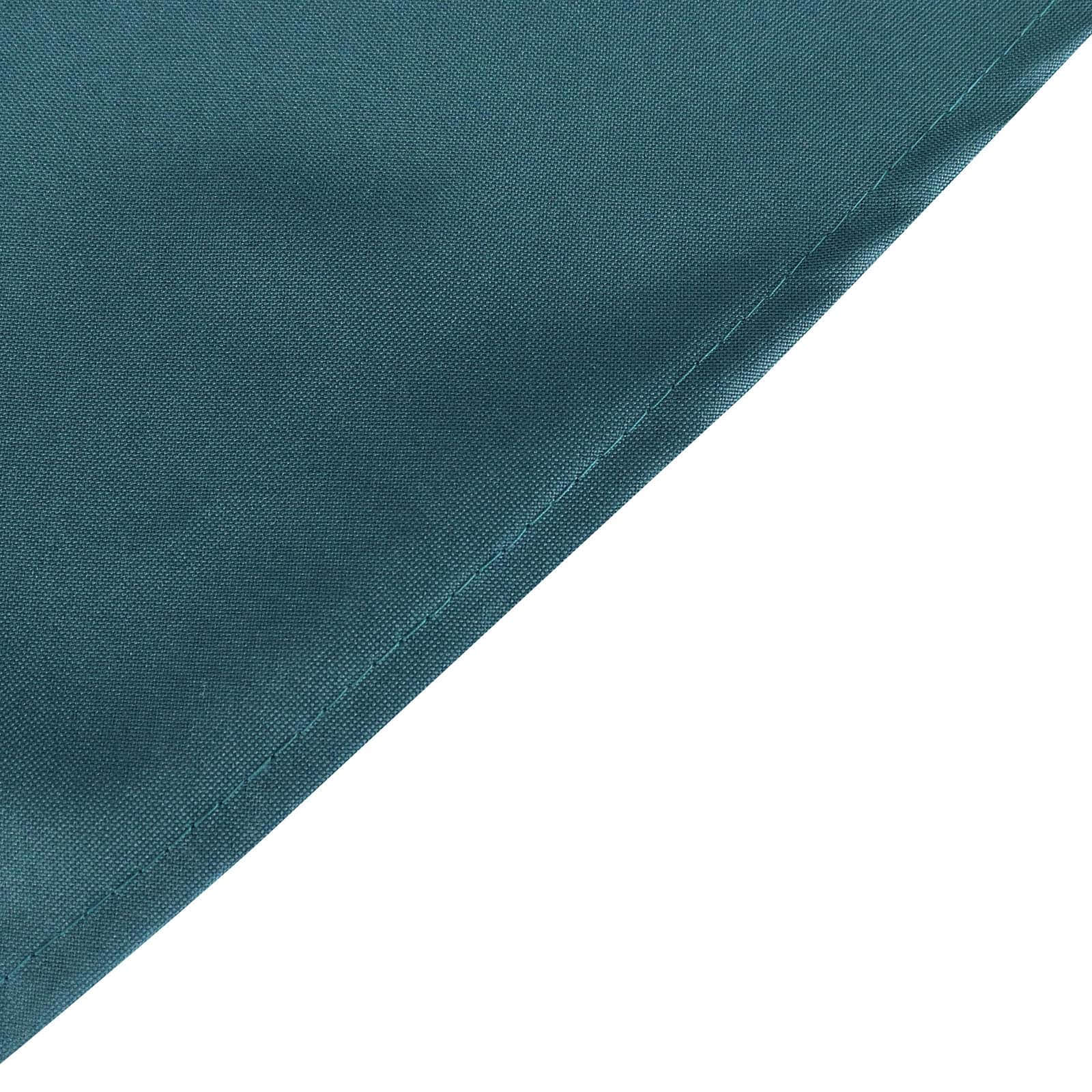 Polyester 70x70 Table Overlay Square Tablecloth Peacock Teal - Wrinkle-Resistant & Durable Table Cover