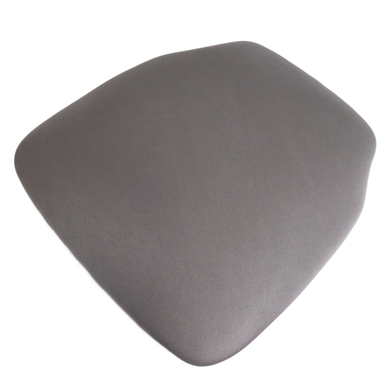 5 Pack Spandex Seat Pad Slipcovers for Chiavari Chairs Charcoal Gray - Washable Stretch Fitted Design for Dining Chairs