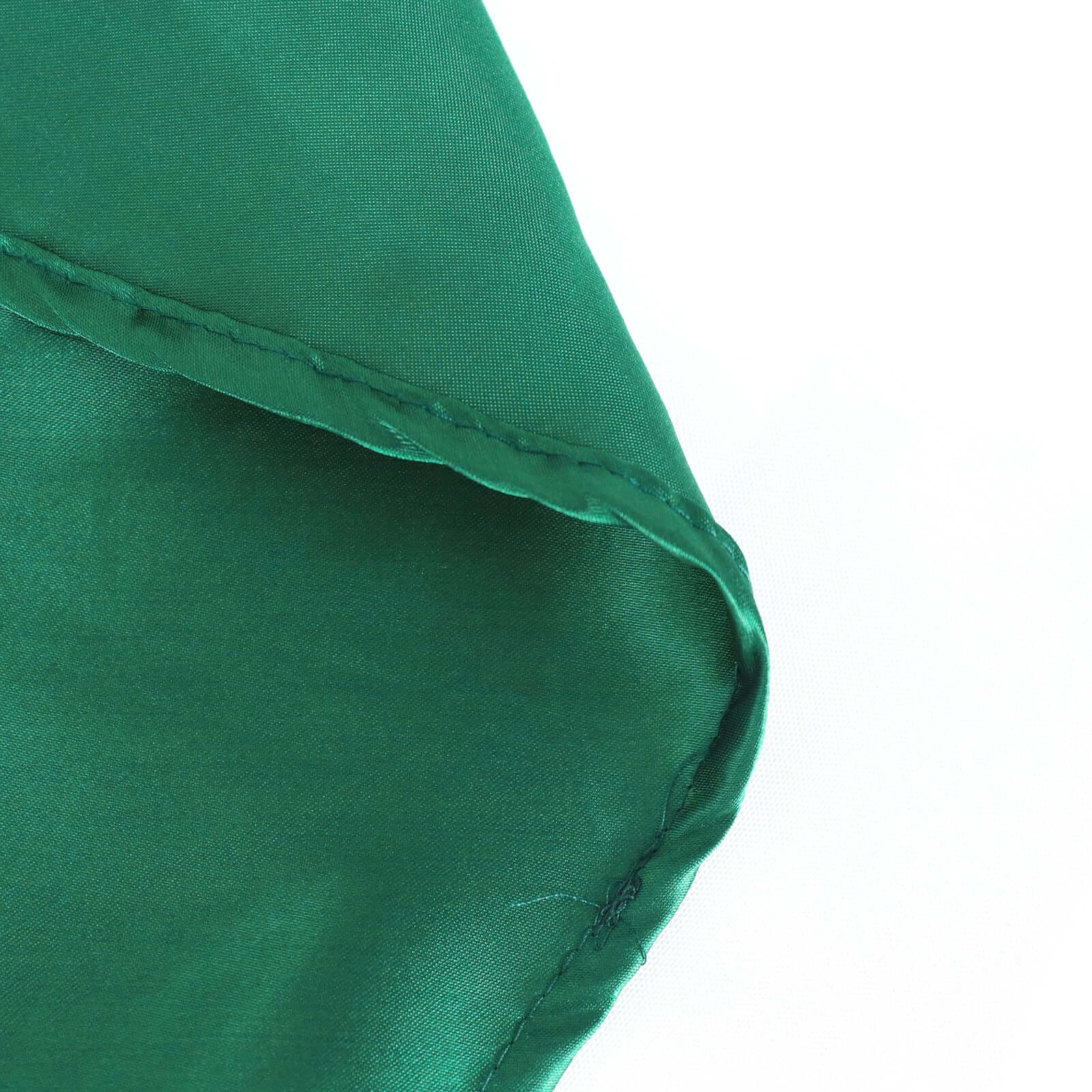 Satin 90 Round Tablecloth Hunter Emerald Green - Smooth and Lustrous Table Cover