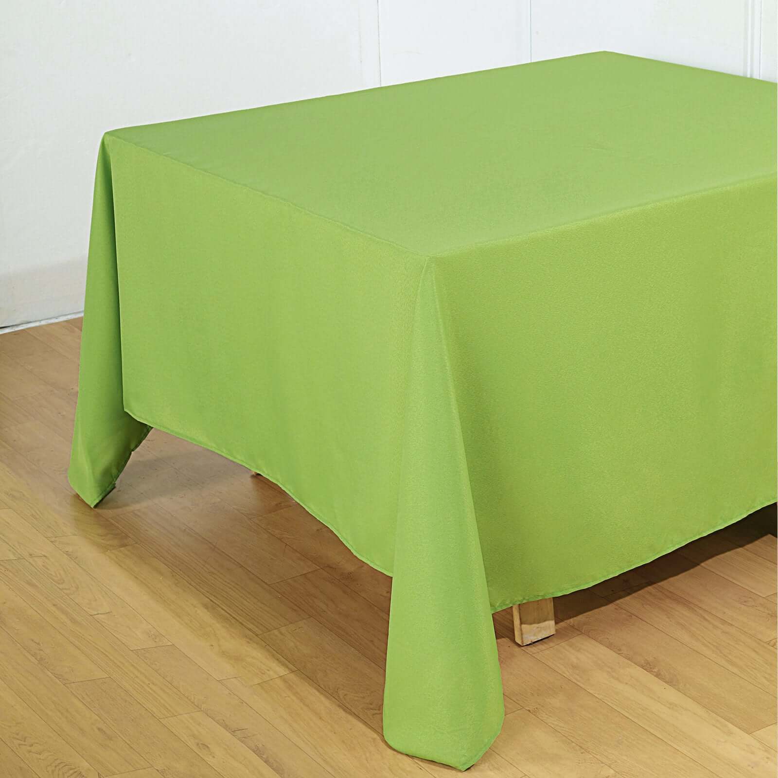 Polyester Square 90x90 Tablecloth Apple Green - Wrinkle-Resistant & Durable Table Cover