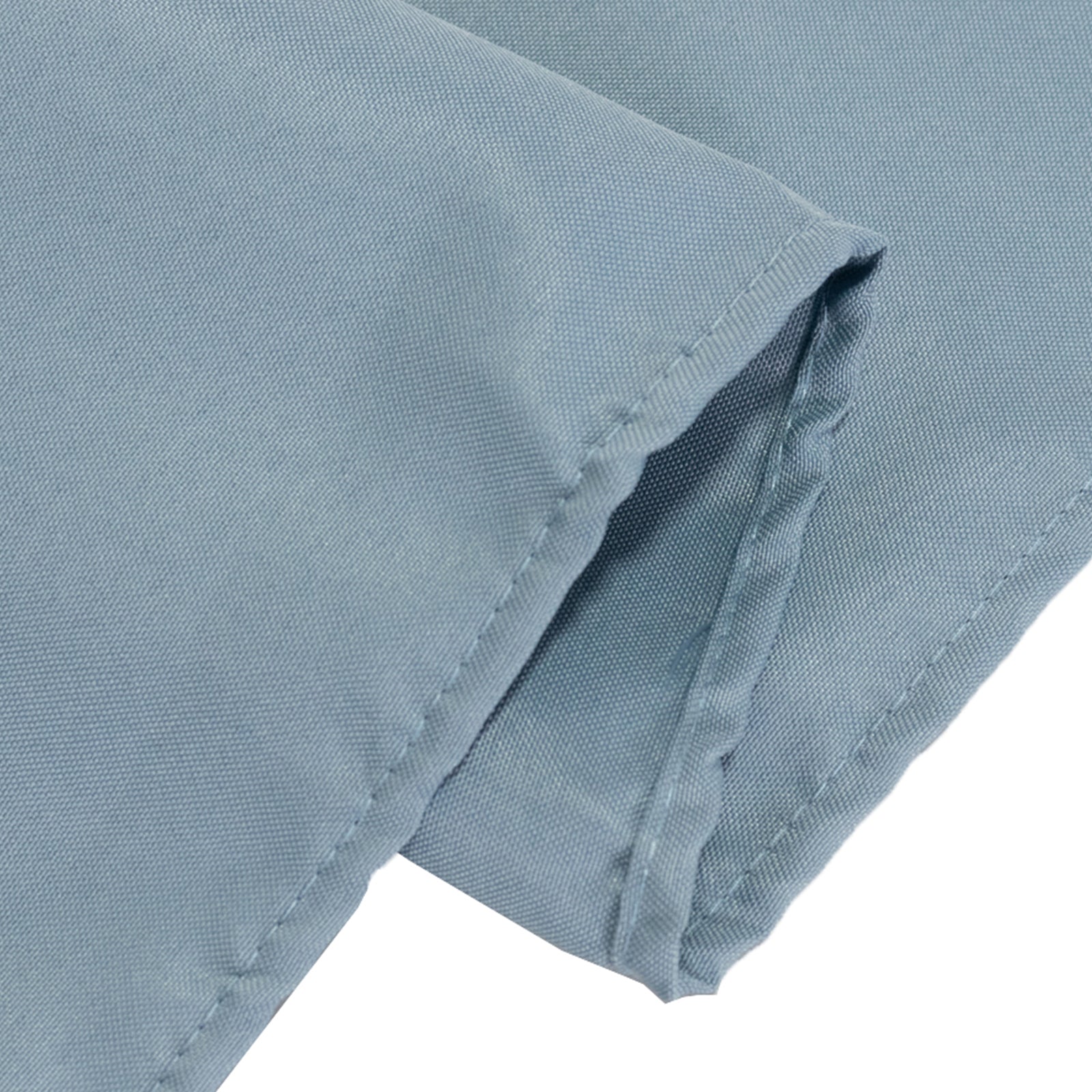 Premium Polyester 90x132 Rectangle Tablecloth Dusty Blue - Seamless 220GSM Stain-Resistant Table Cover