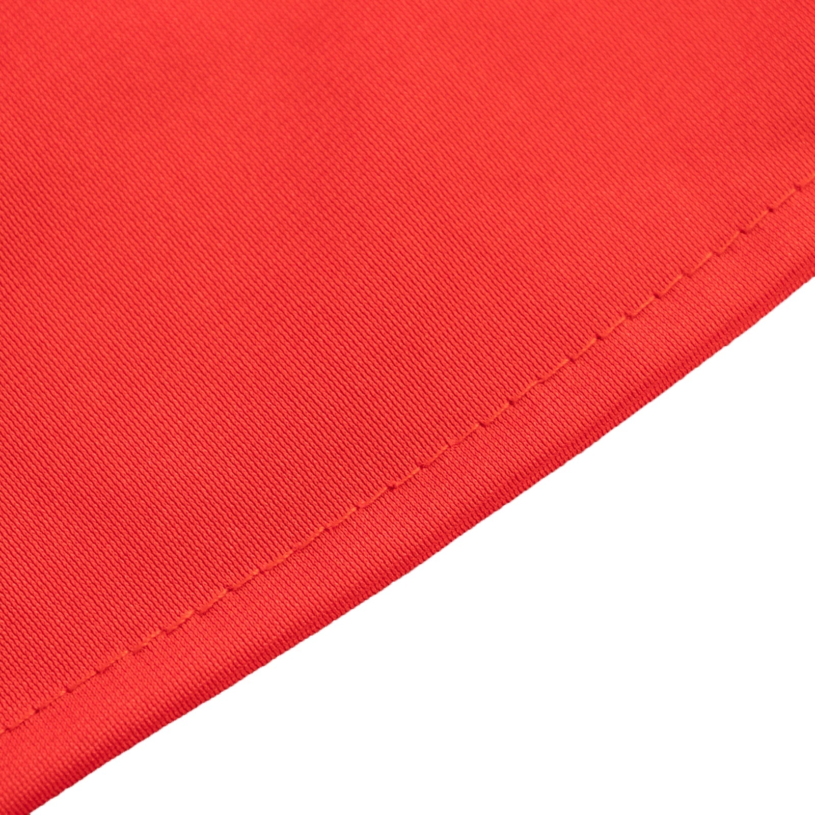 Premium Scuba Round 90 Tablecloth Red - Wrinkle Free & Stain Resistant Table Cover