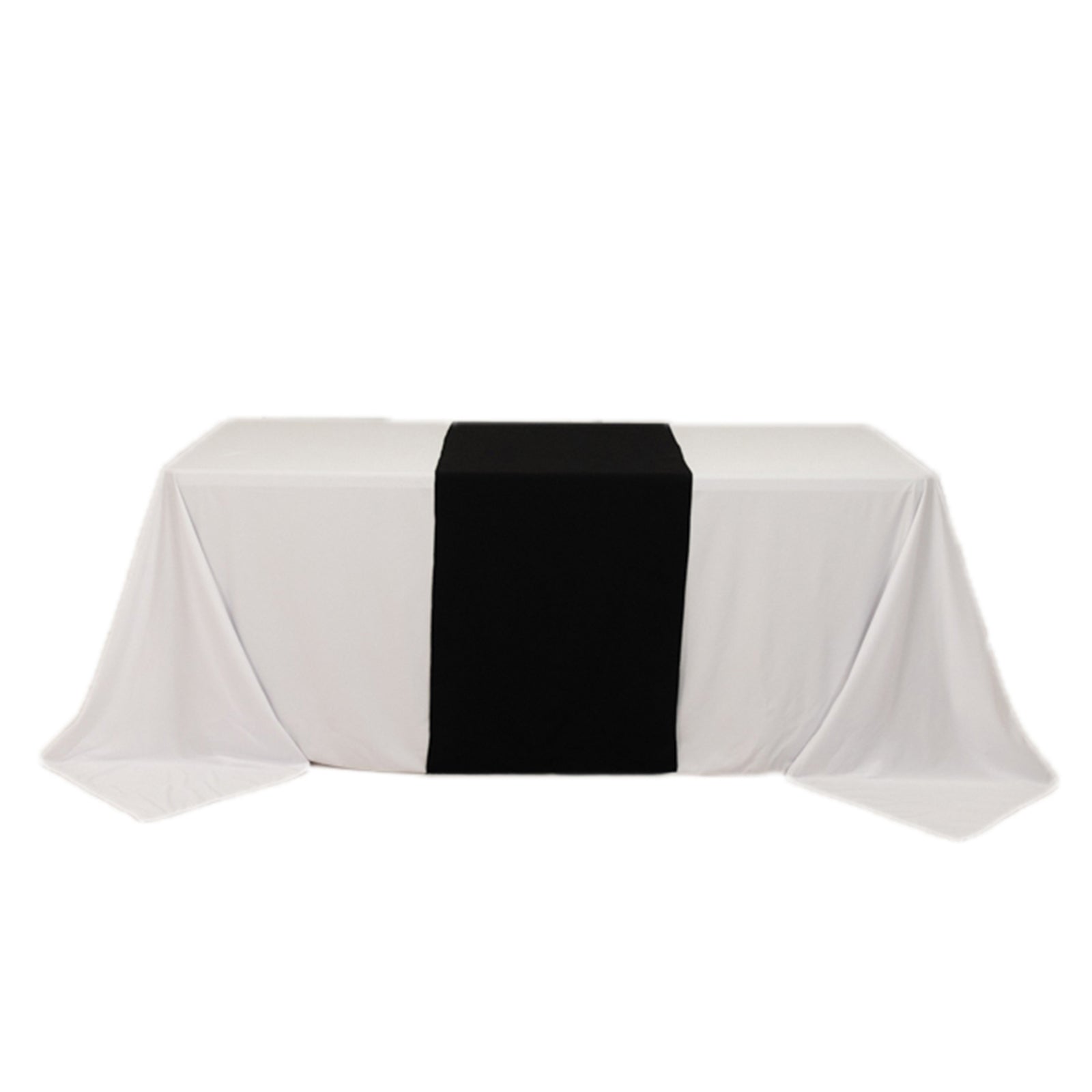 Wide Premium Polyester 24x72 Table Runner Black - Sublimation Printable Banner