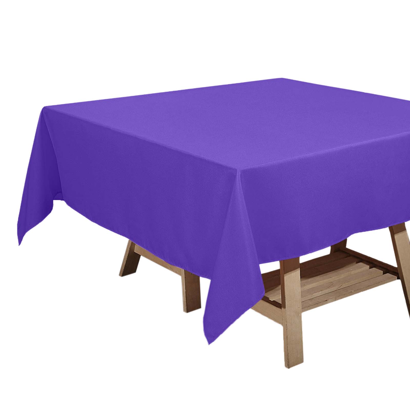 Polyester Square 70x70 Tablecloth Purple - Wrinkle-Resistant & Durable Table Cover