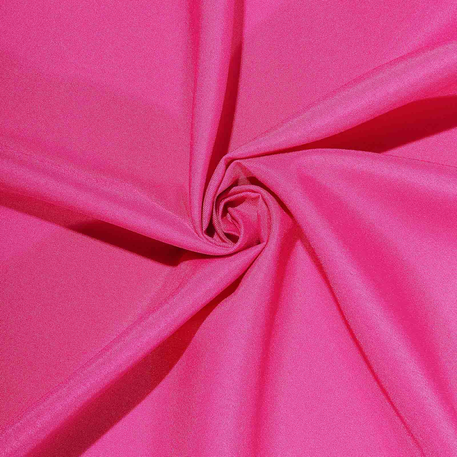 Polyester 90x90 Table Overlay Square Tablecloth Fuchsia - Wrinkle-Resistant & Durable Table Cover