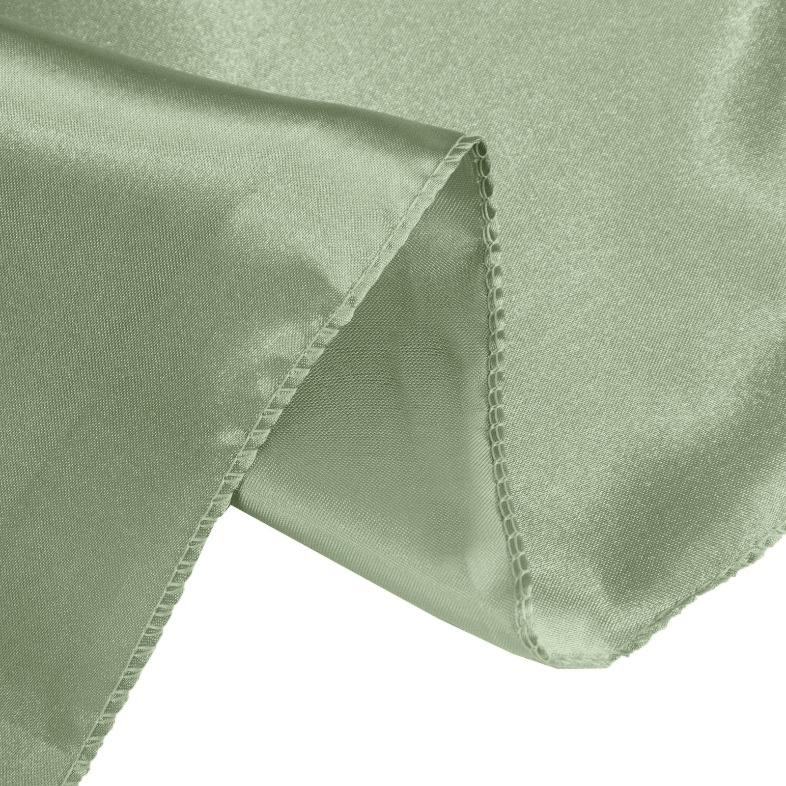 Satin 90x90 Table Overlay Square Tablecloth Sage Green - Smooth Finish Table Topper