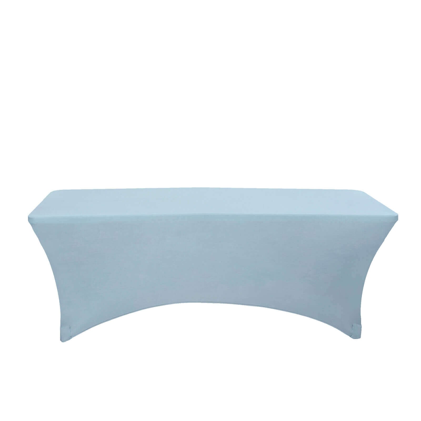 Stretch Spandex 96x30 Rectangle Table Cover Dusty Blue - Durable Form-Fitting Tablecloth