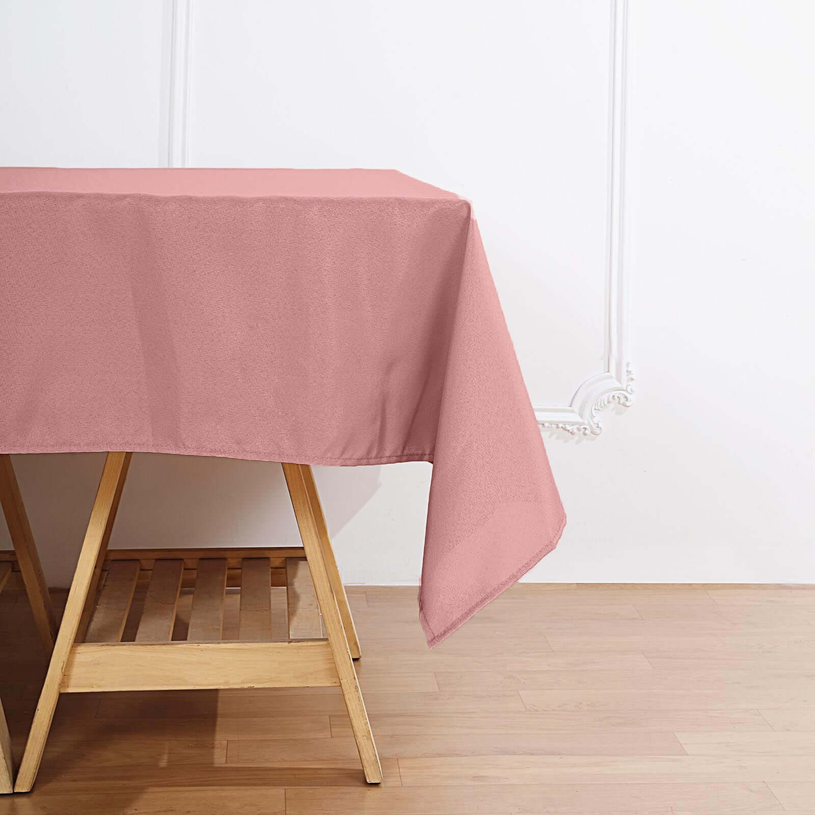 Polyester Square 70x70 Tablecloth Dusty Rose - Wrinkle-Resistant & Durable Table Cover