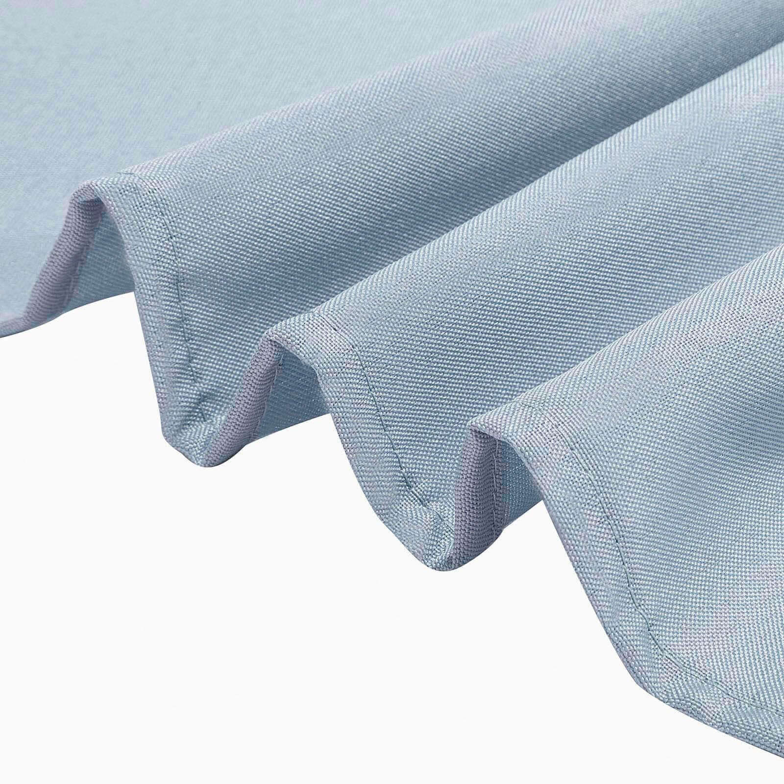 Polyester 90x90 Table Overlay Square Tablecloth Dusty Blue - Wrinkle-Resistant & Durable Table Cover