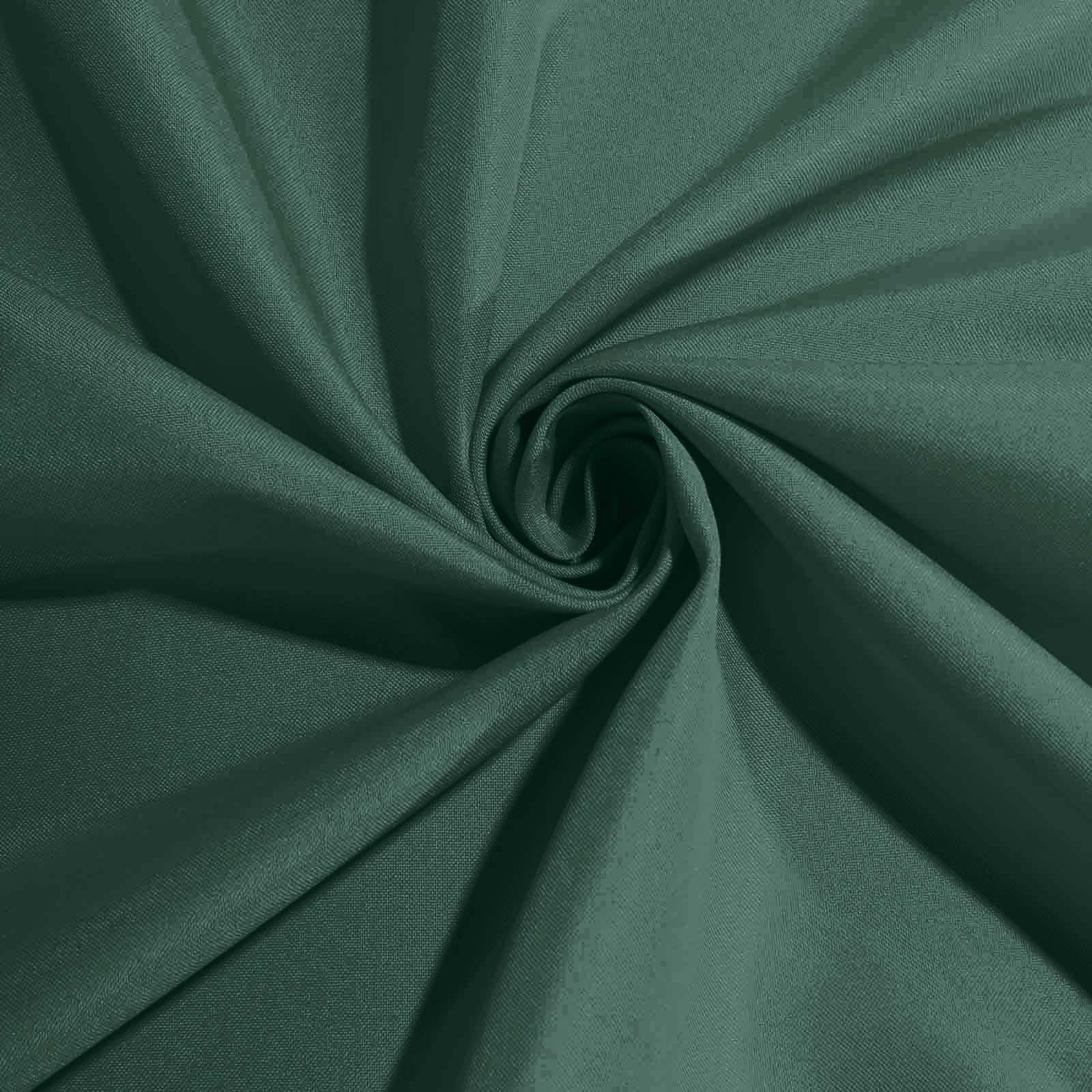 5 Pack Polyester 20x20 Napkins Hunter Emerald Green - Wrinkle Resistant & Easy Care Cloth Napkins