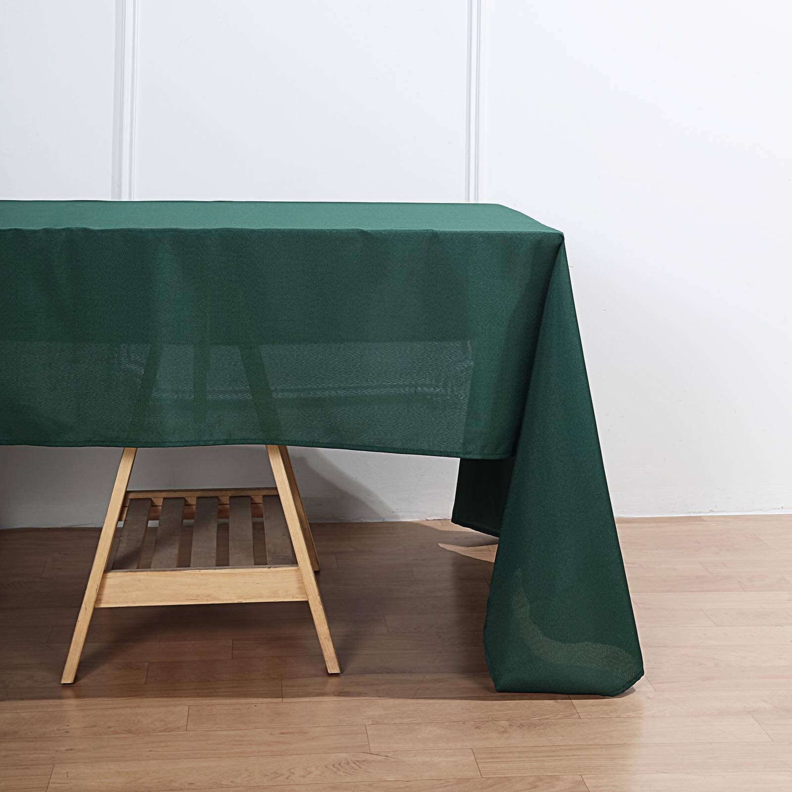 Polyester 60x126 Rectangle Tablecloth Hunter Emerald Green - Wrinkle-Resistant Table Cover