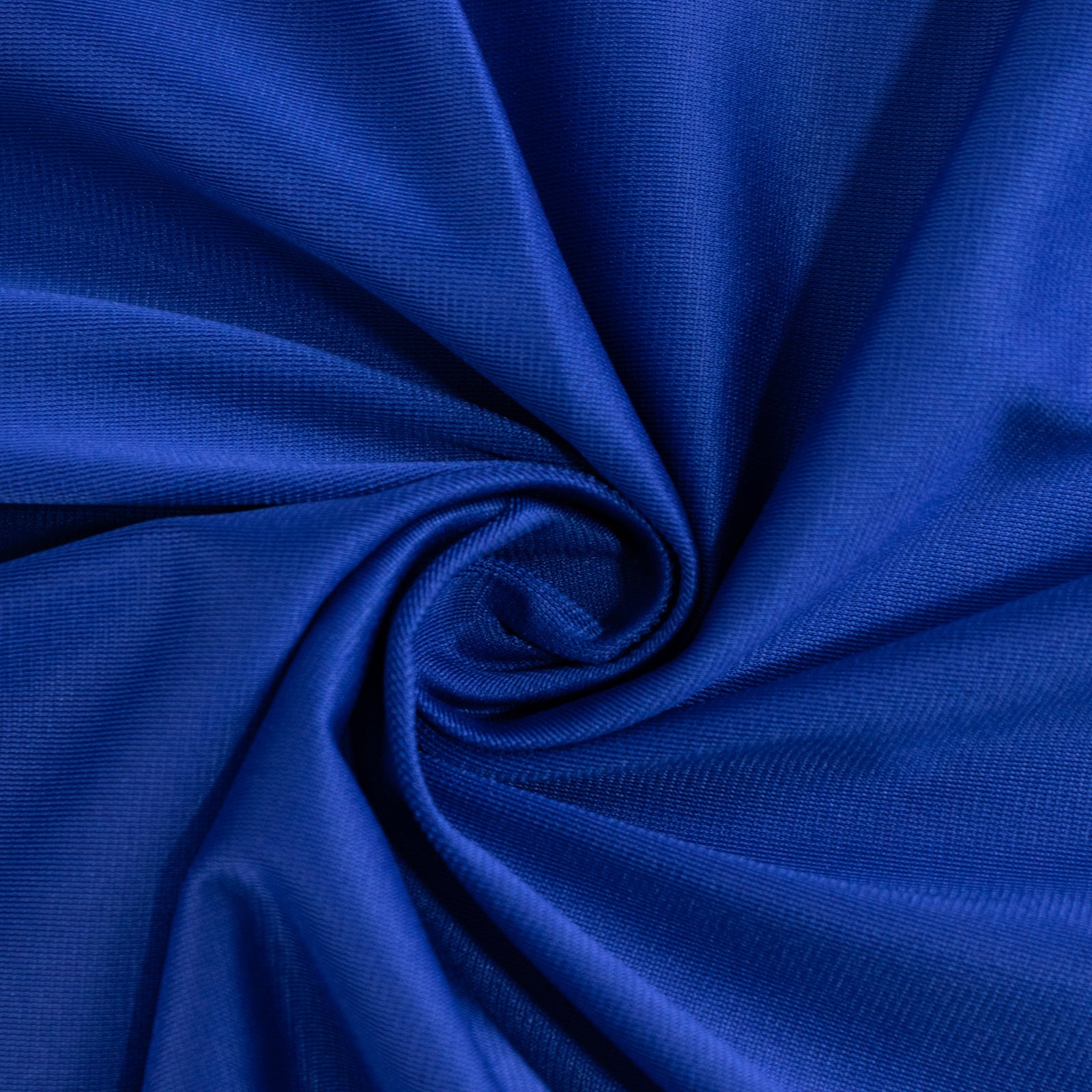 Premium Scuba Round 90 Tablecloth Royal Blue - Wrinkle Free & Stain Resistant Table Cover