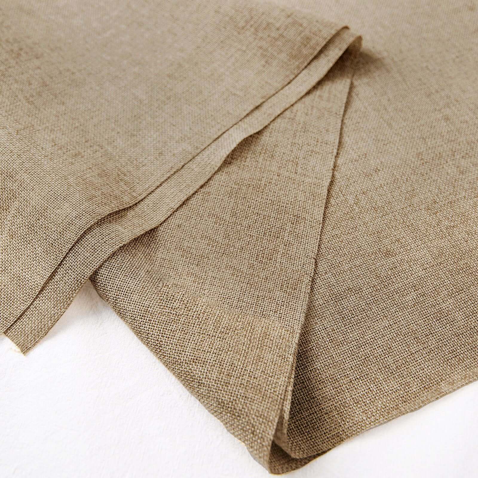 54x10 Yards Natural faux Burlap Fabric Roll, Jute Linen DIY Fabric Bolt