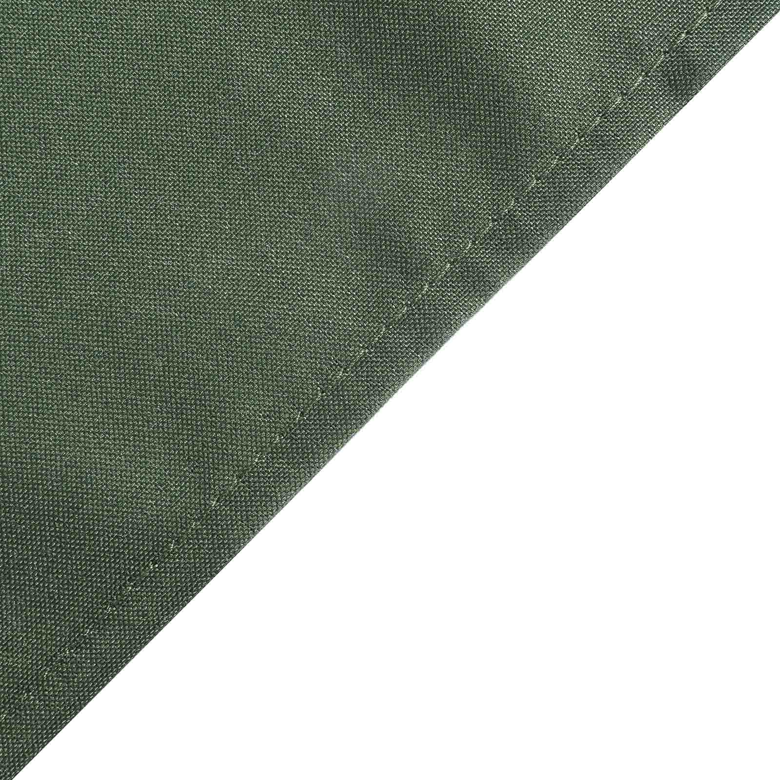 Polyester 90x90 Table Overlay Square Tablecloth Olive Green - Wrinkle-Resistant & Durable Table Cover