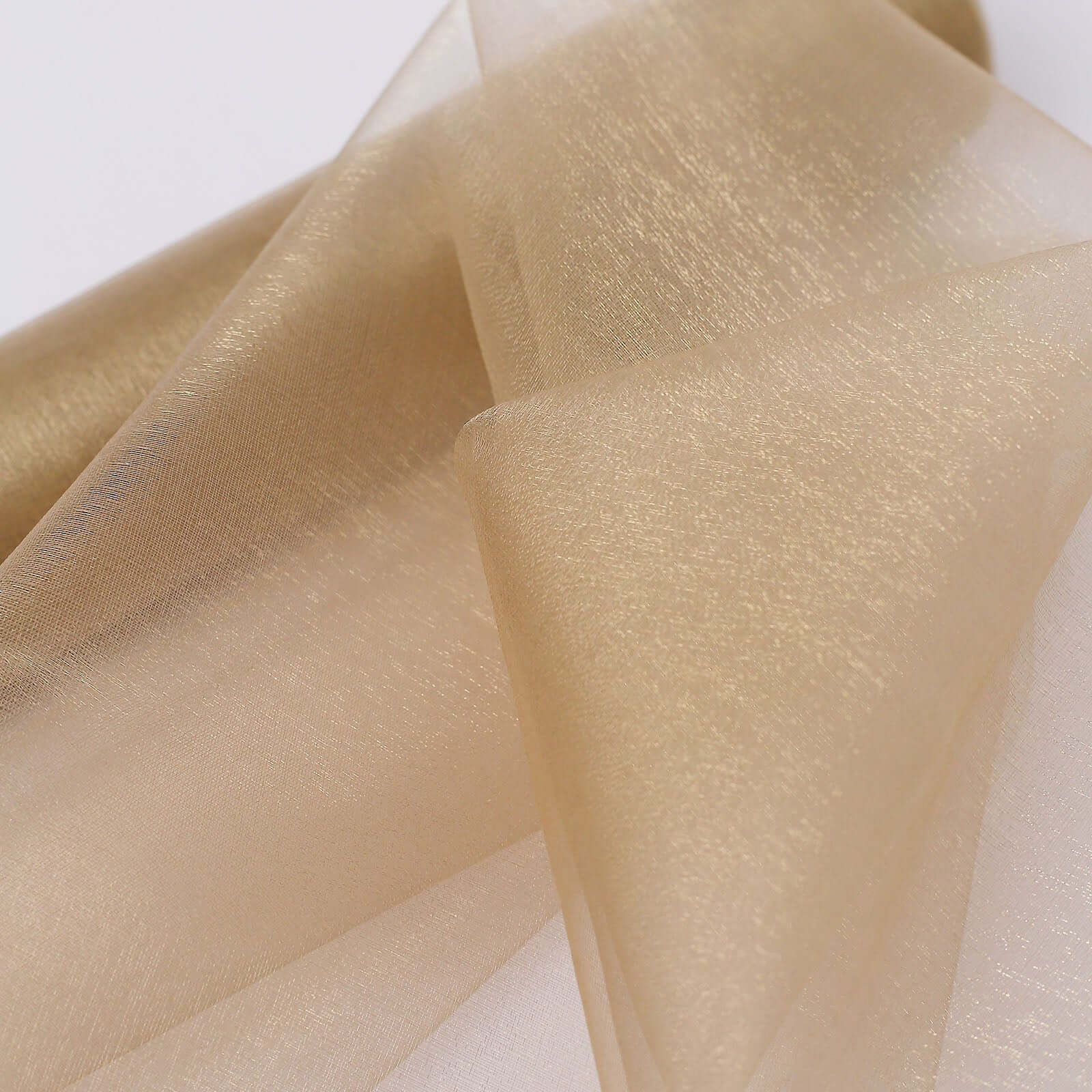 12x10yd Natural Sheer Chiffon Fabric Bolt, DIY Voile Drapery Roll