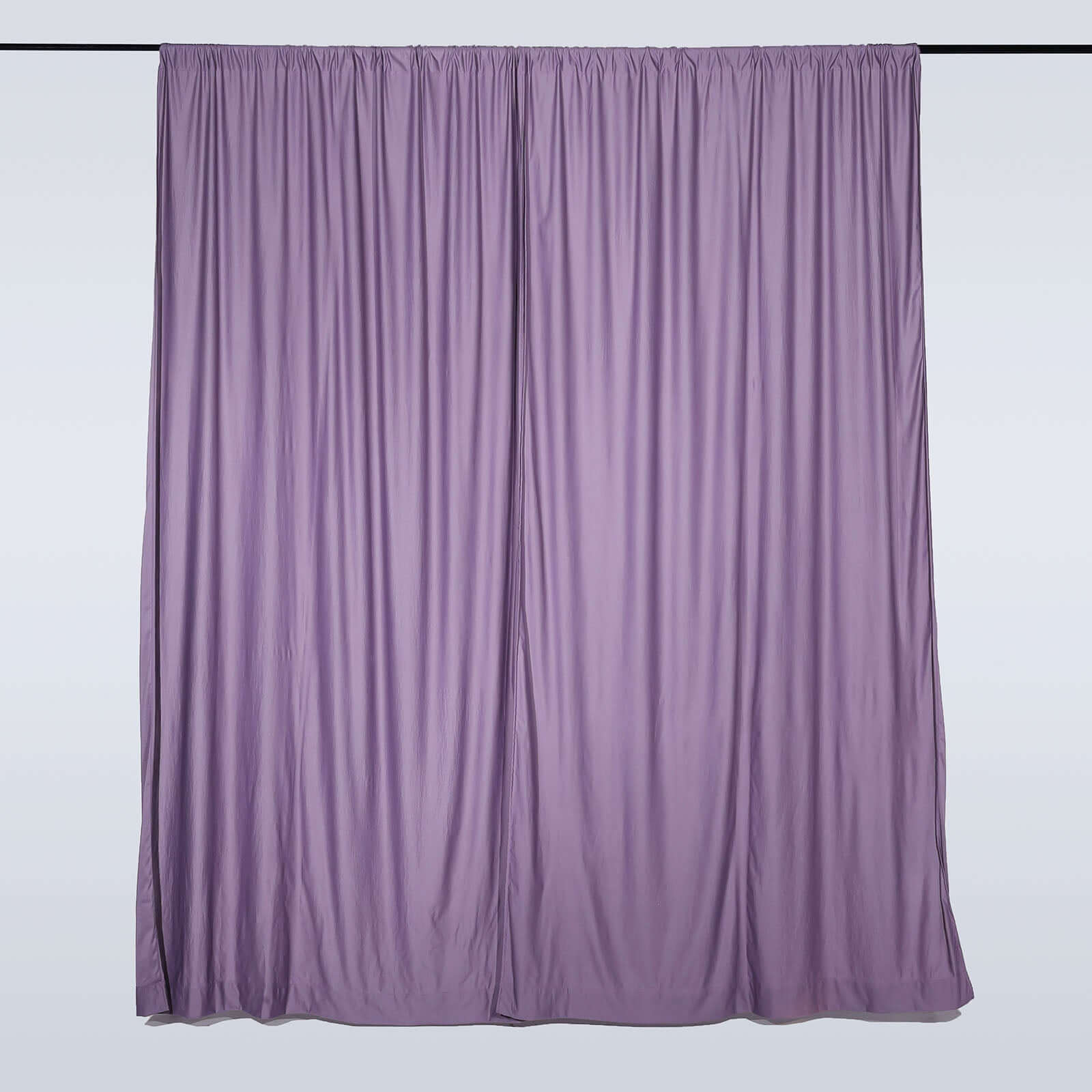 2 Pack Violet Amethyst Scuba Polyester Event Curtain Drapes, Durable Flame Resistant Backdrop Event Panels Wrinkle Free with Rod Pockets - 10ftx10ft