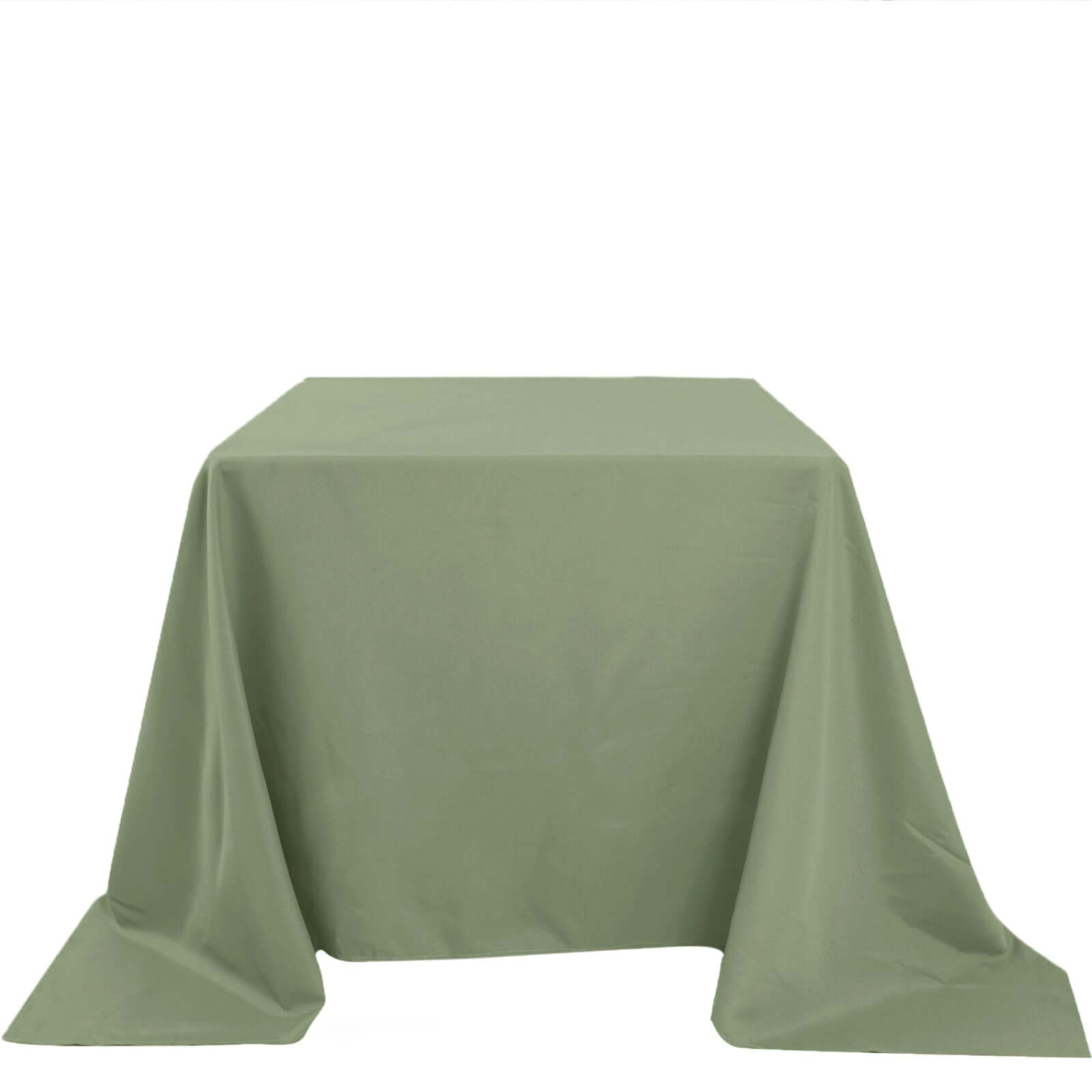 Polyester Square 90x90 Tablecloth Dusty Sage Green - Wrinkle-Resistant & Durable Table Cover