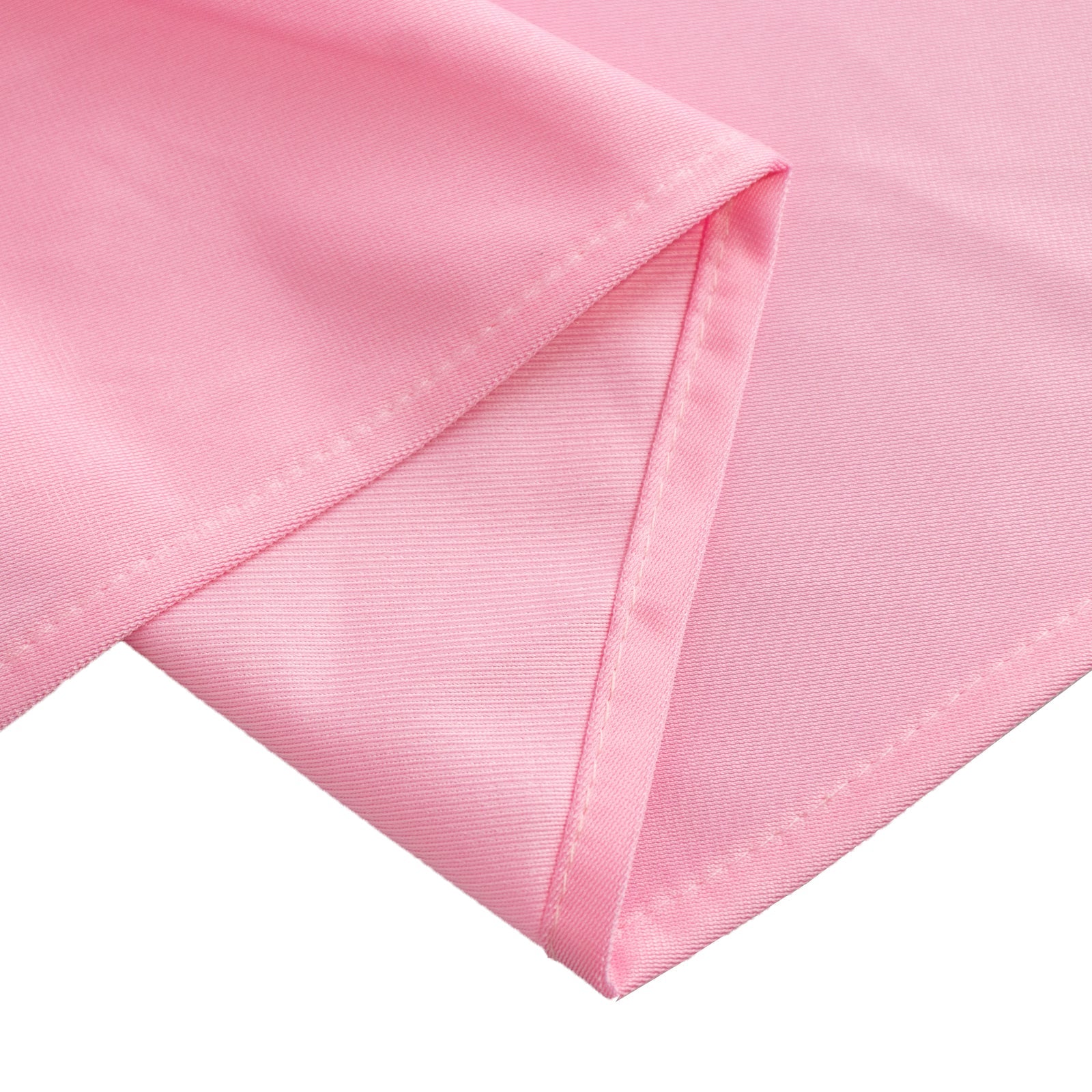 Premium Scuba Round 120 Tablecloth Pink - Wrinkle Free & Stain Resistant Seamless Table Cover