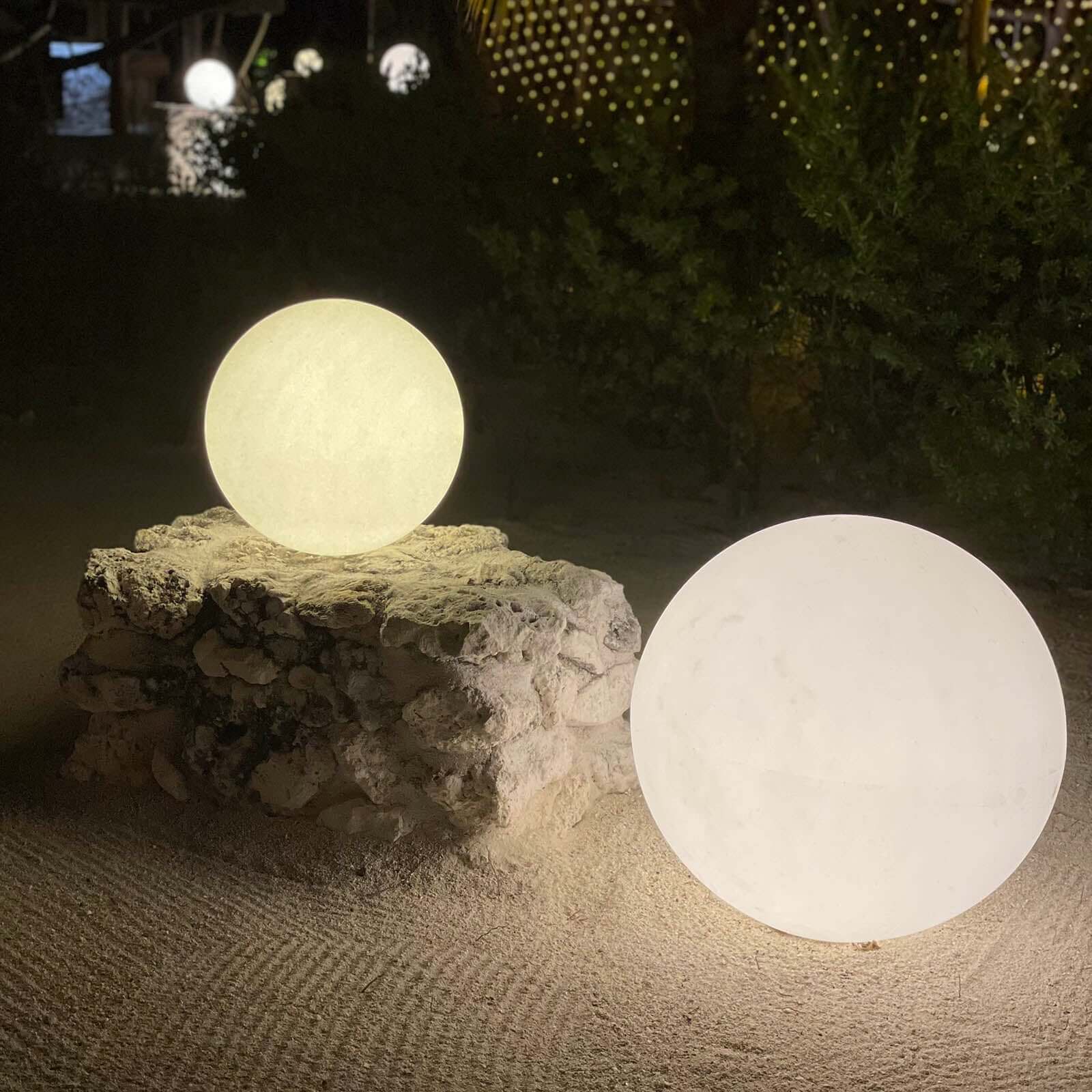 24” LED Color Changing Cordless Floating Pool Light Ball, Garden Light Globe with Remote - 16 RGB Colors With 4 Color Modes