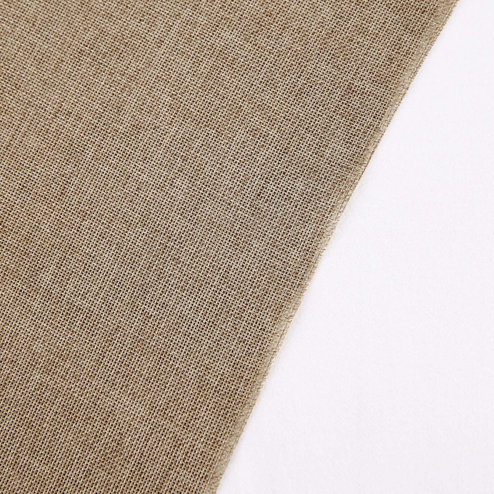 54x10 Yards Natural faux Burlap Fabric Roll, Jute Linen DIY Fabric Bolt