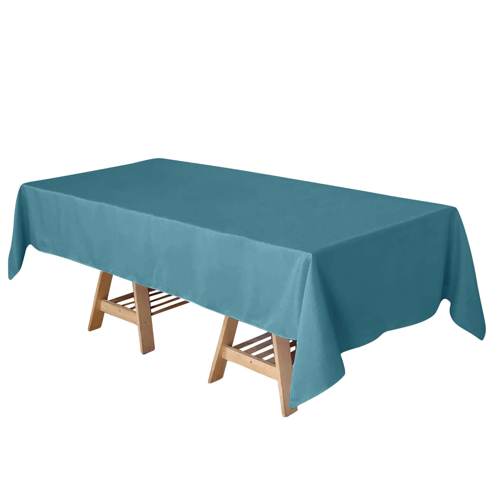 Polyester 60x102 Rectangle Tablecloth Peacock Teal - Durable and Stylish Table Cover